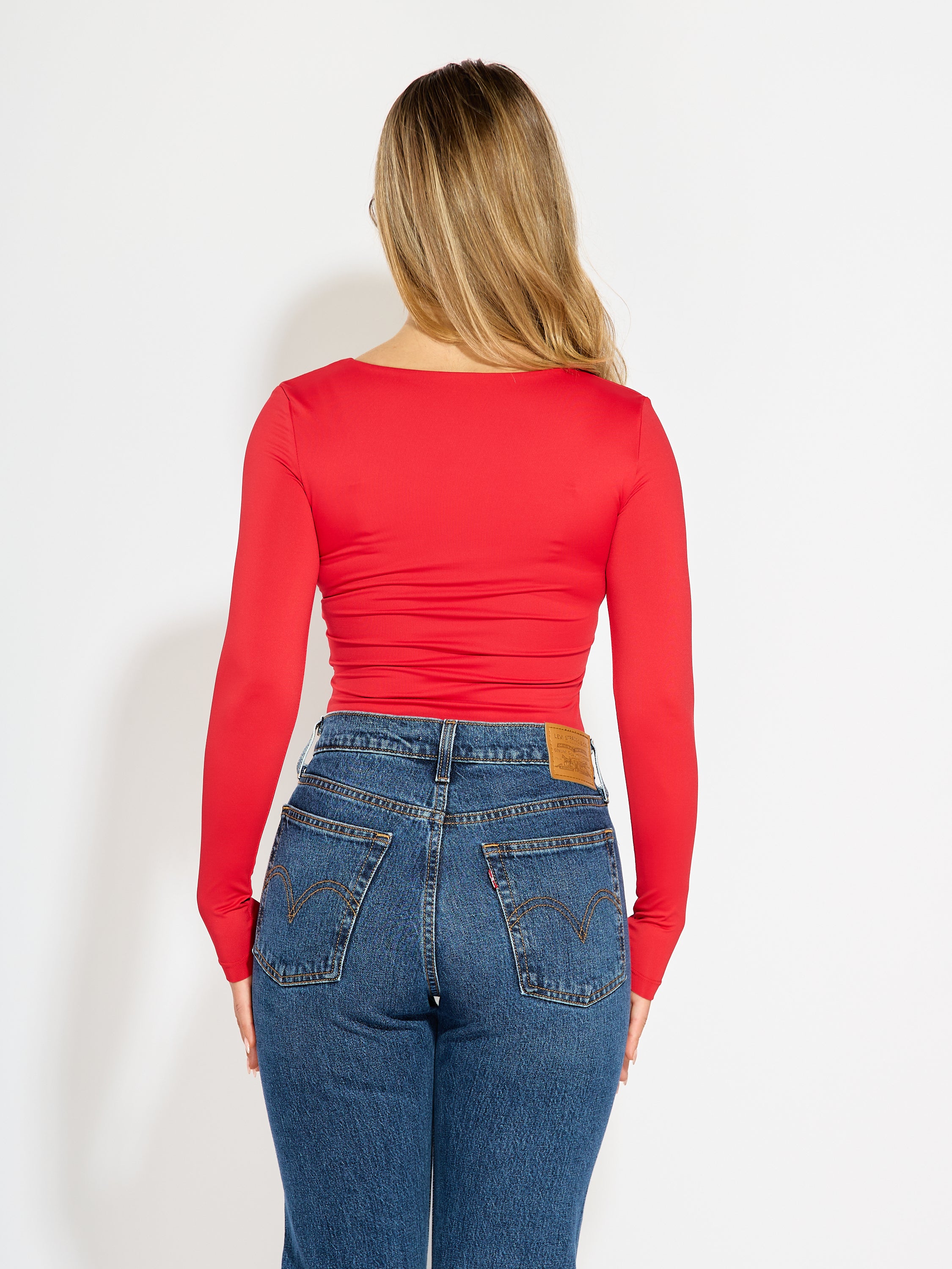 Second Skin Samantha Sweetheart Long Sleeve Bodysuit