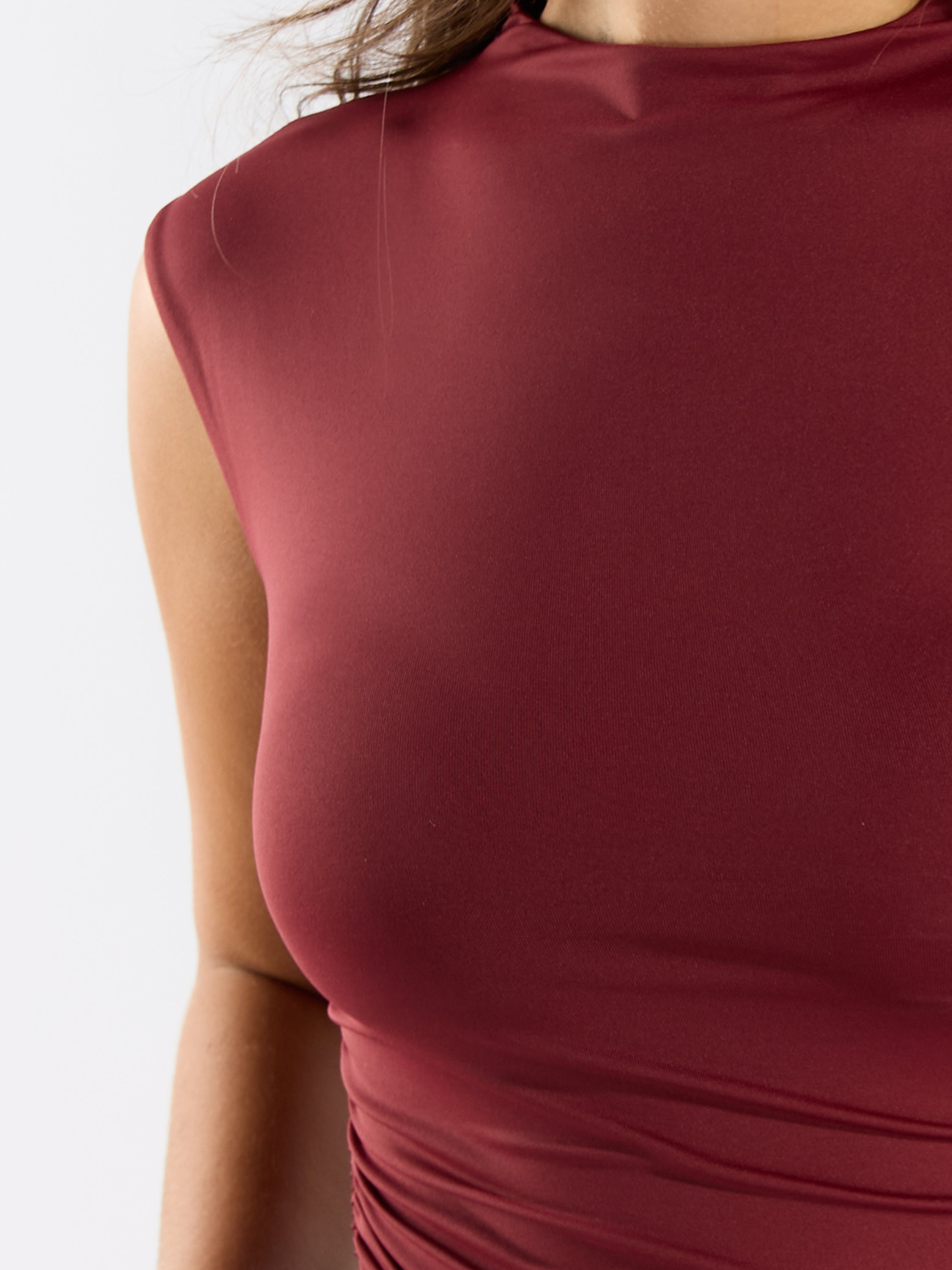 Second Skin Yve Mock Neck Tank Top