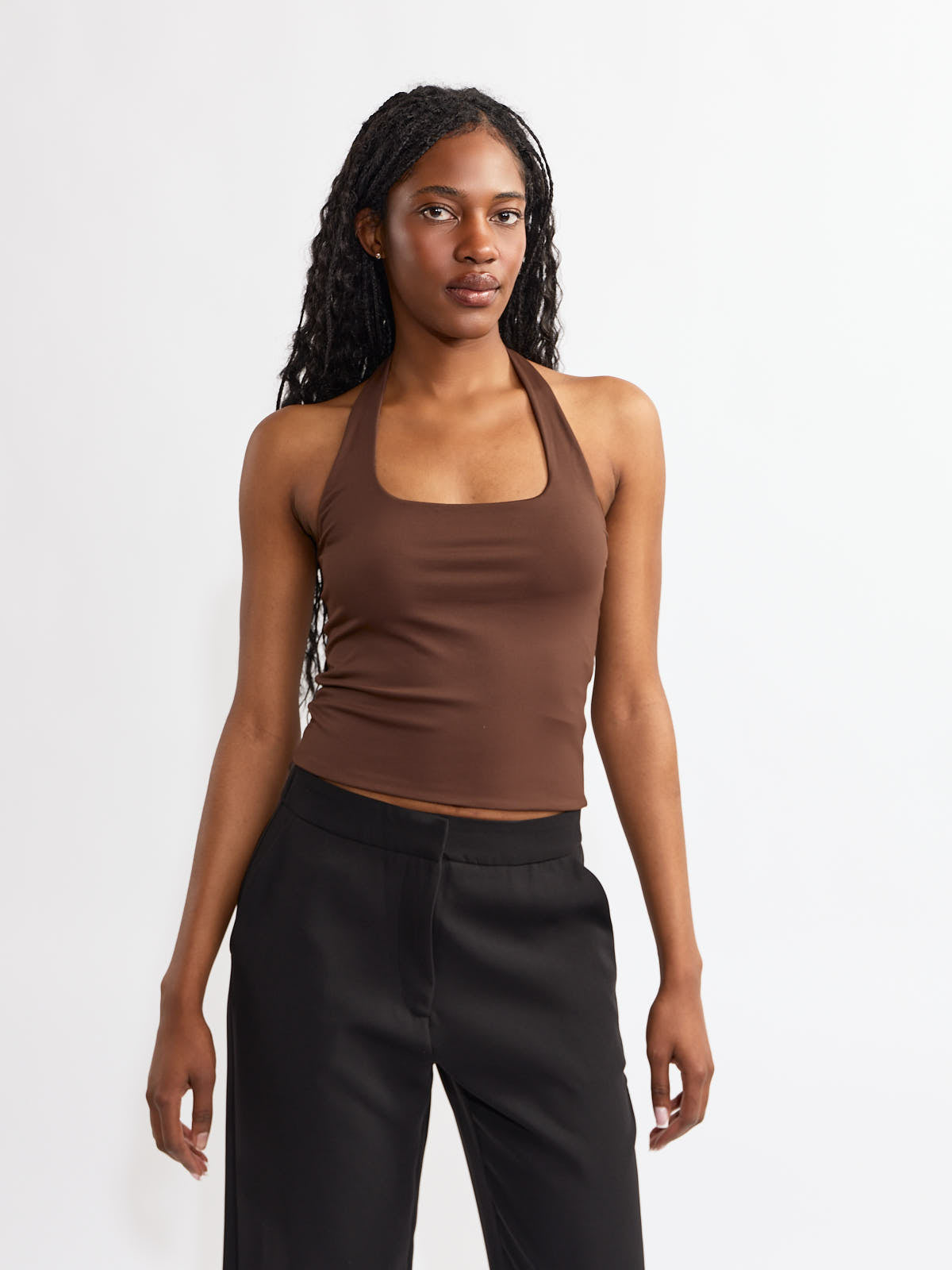 Hailey Halter Sleeveless Top