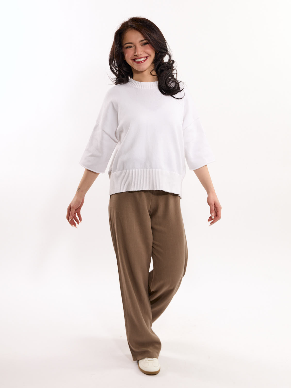 Palma Solid Short Sleeve Crew Top