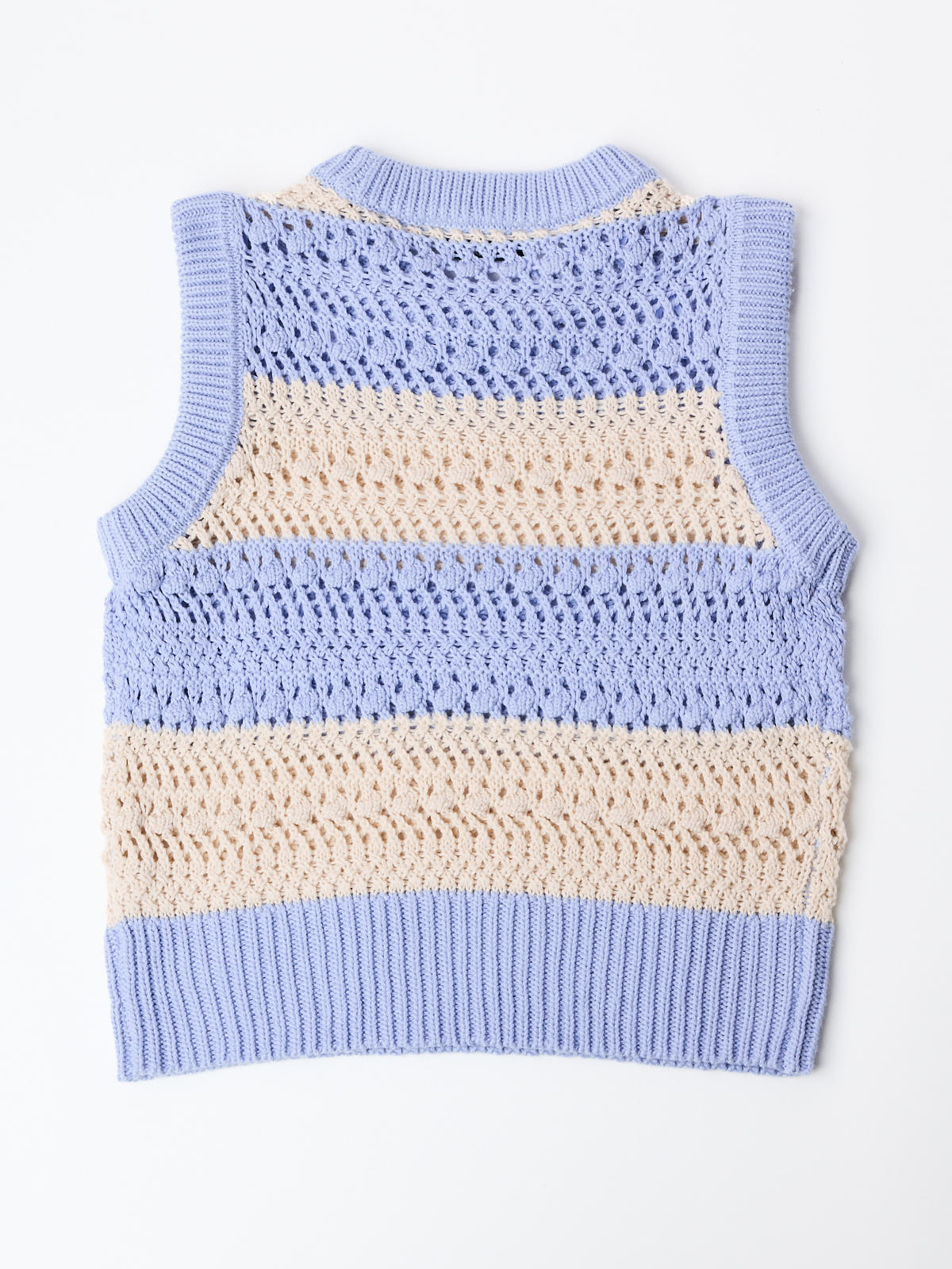 Mallory Striped Sleeveless Sweater