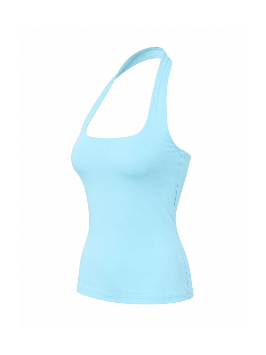Second Skin Hailey Halter Short Sleeve Top