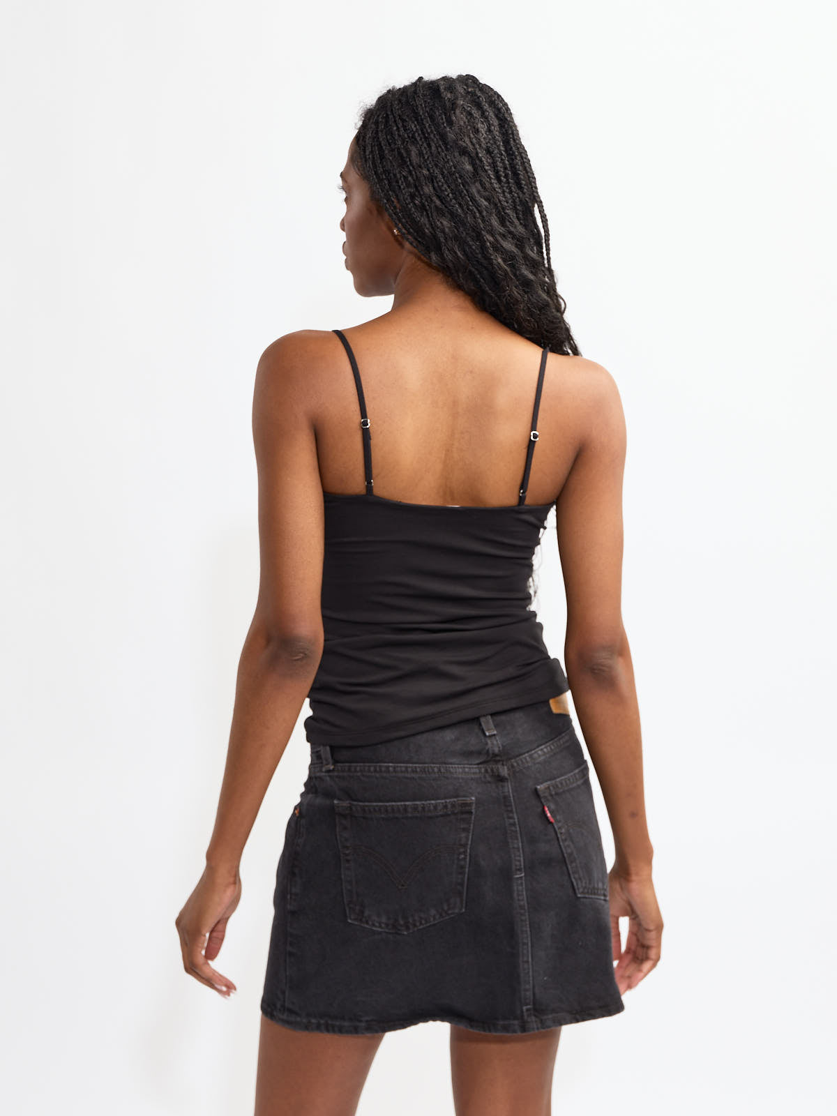 Second Skin Perla Cotton Double Line Tank Top