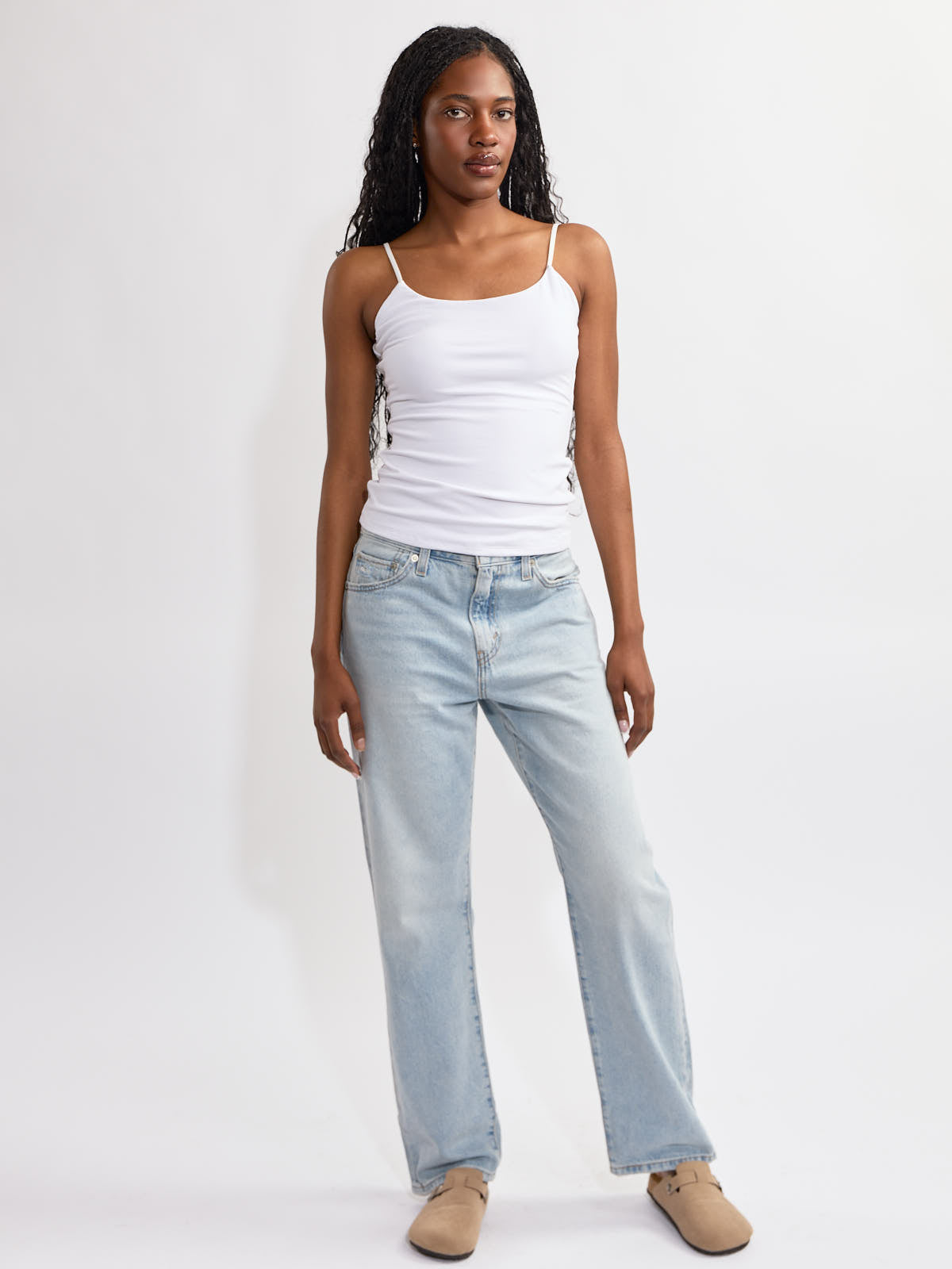 Second Skin Perla Cotton Double Line Tank Top