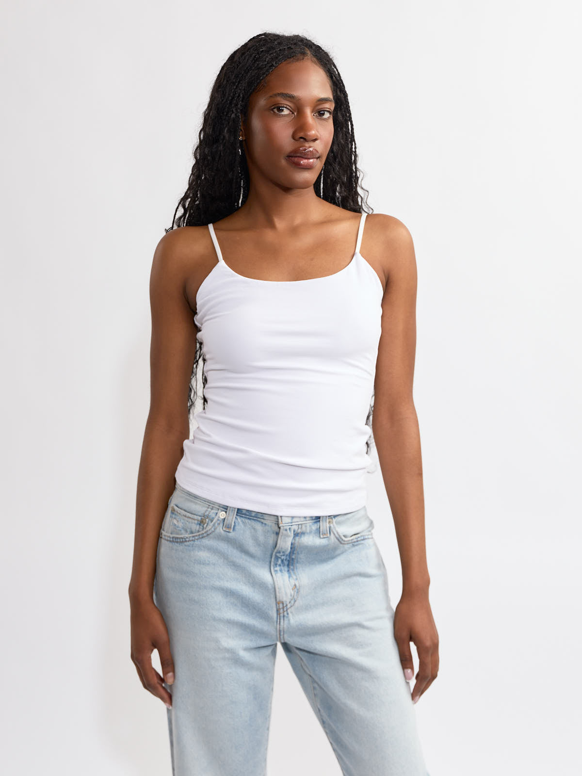 Second Skin Perla Cotton Double Line Tank Top