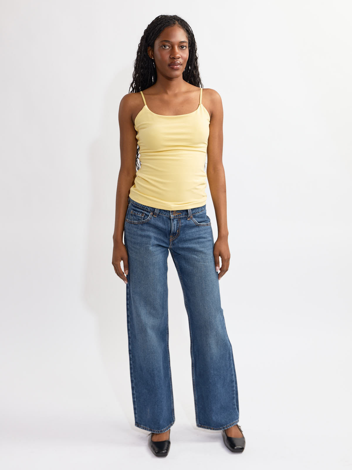 Second Skin Perla Cotton Double Line Tank Top