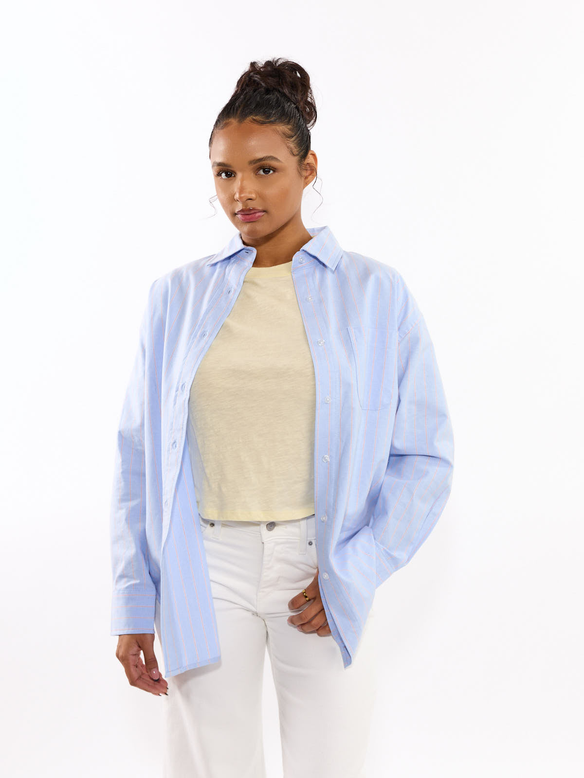 Padme Stripe Oversized Oxford Shirt