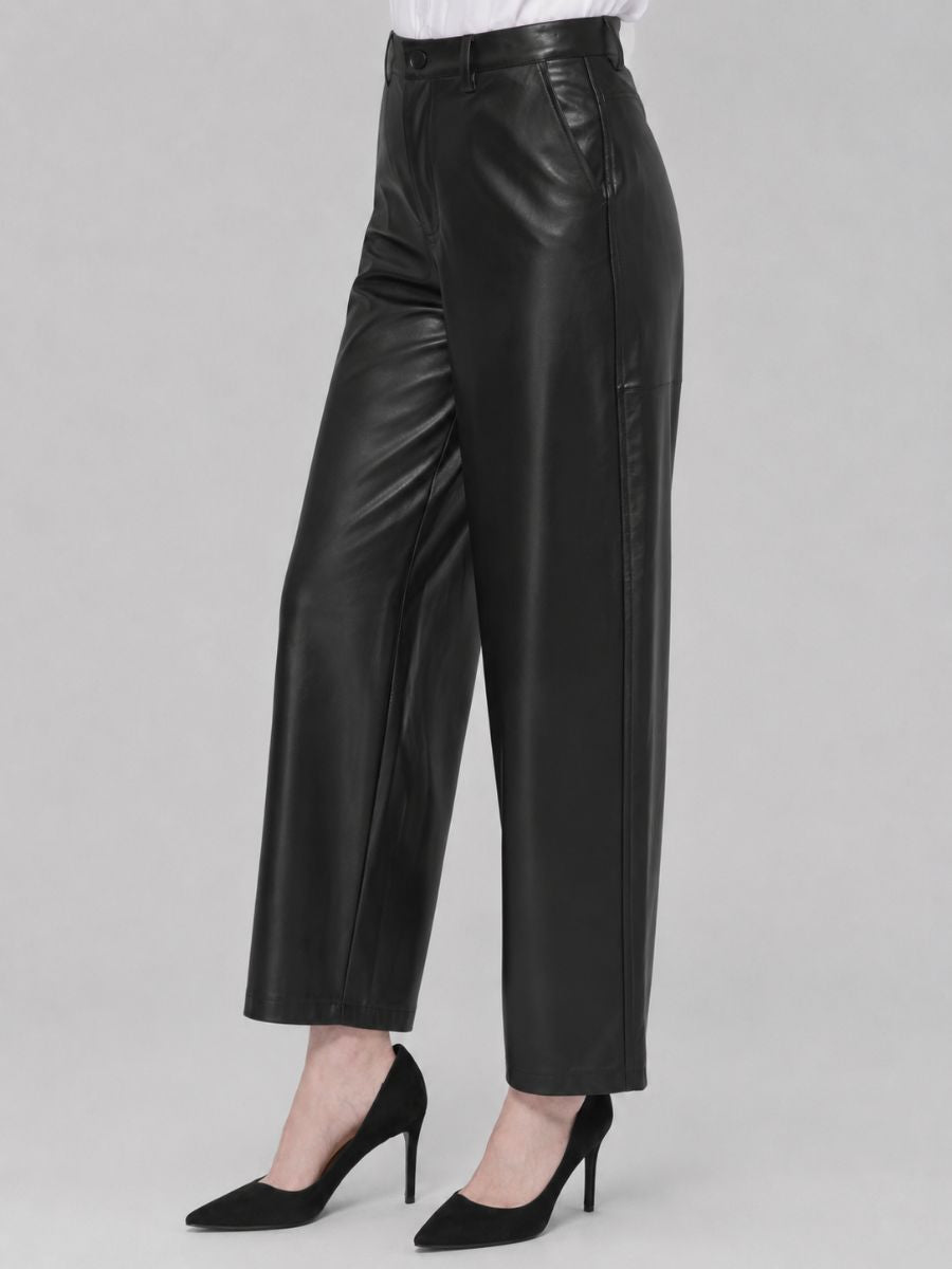Penny Wide Leg Faux Leather Pant