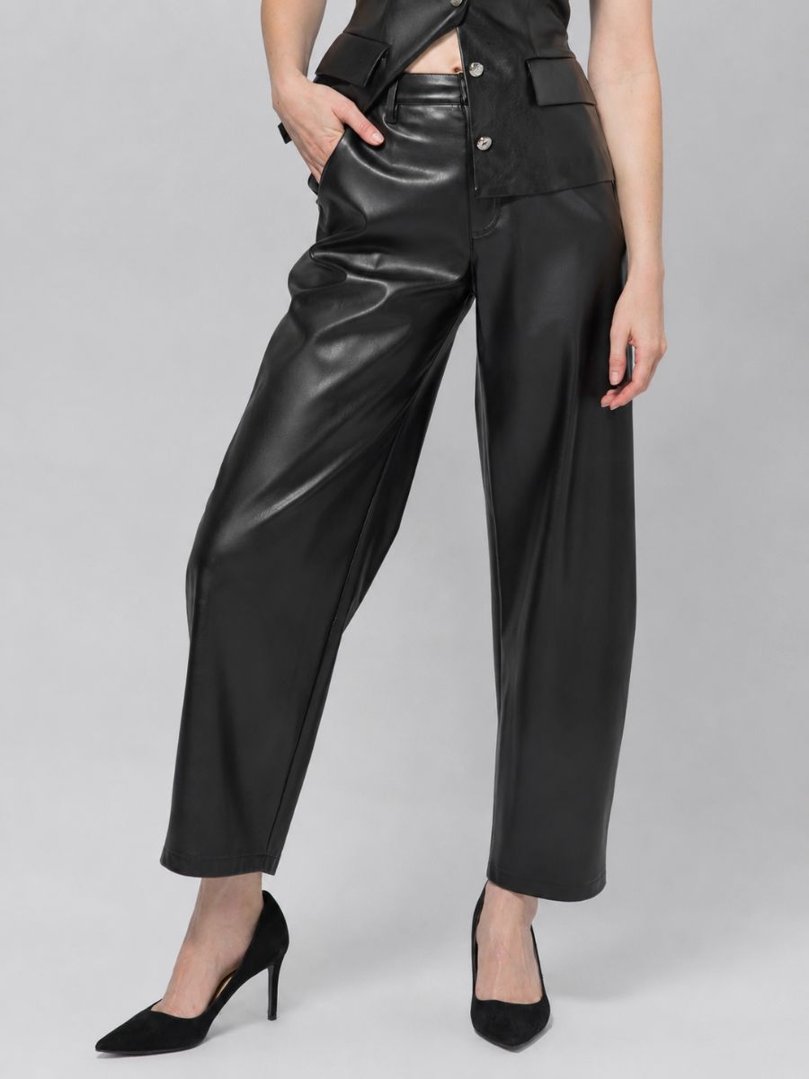 Penny Wide Leg Faux Leather Pant