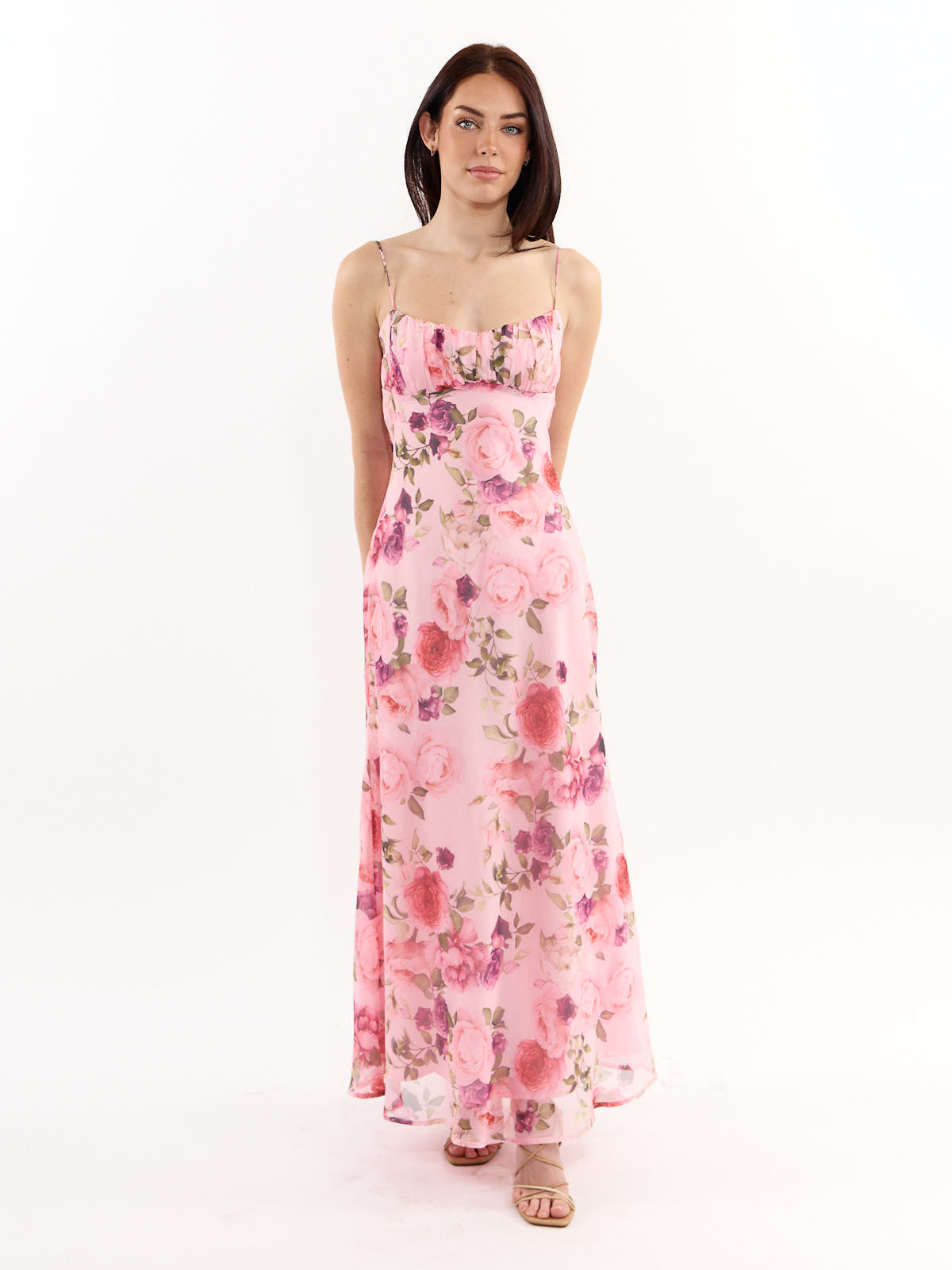 Jayda Rose Chiffon Twist Back Dress