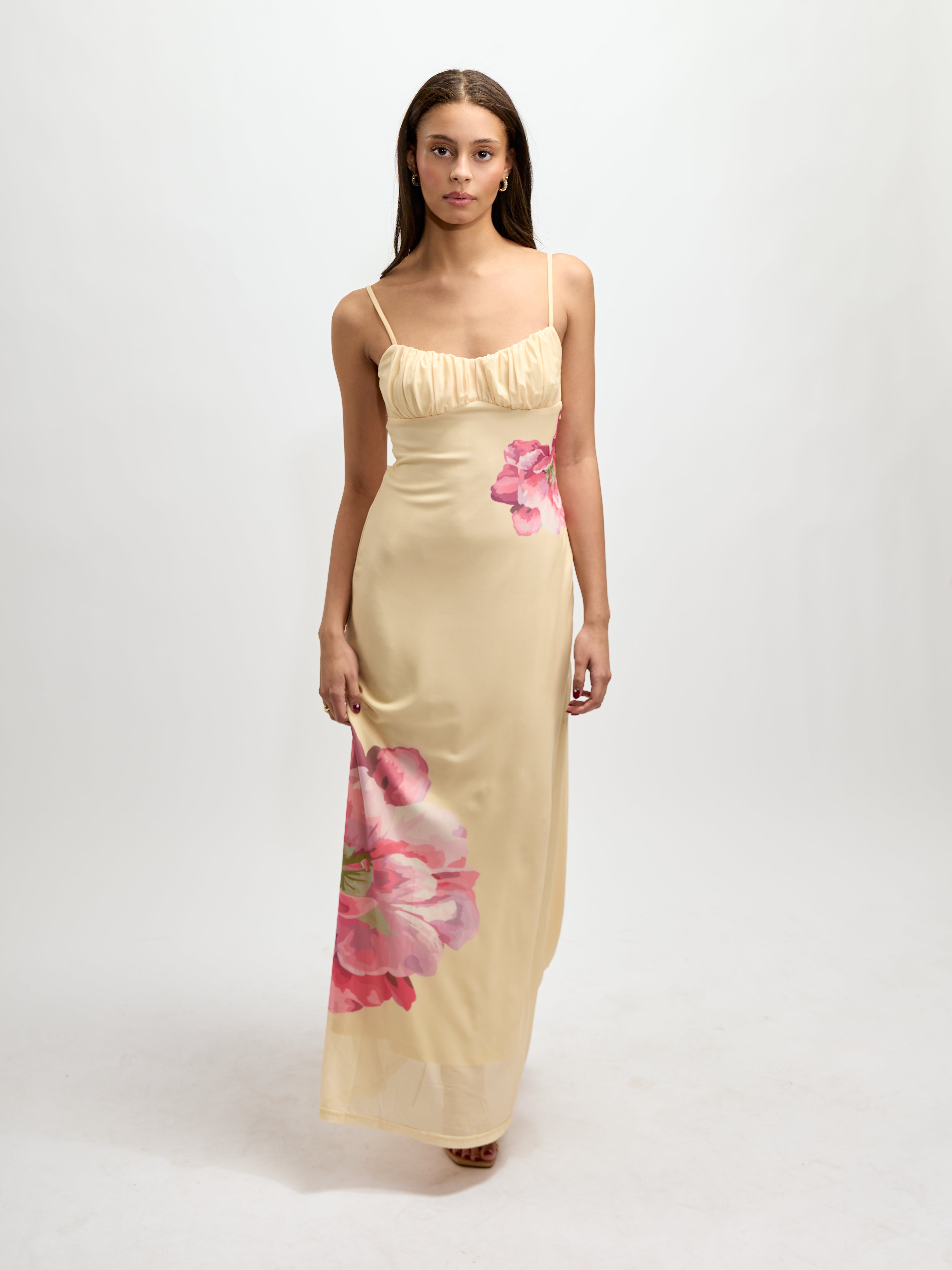 Jayda Mesh Twist Back Dress