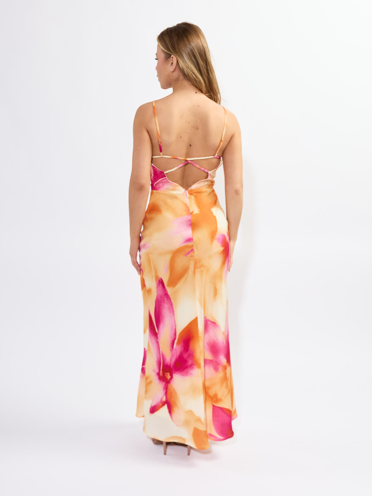 Magic Halter Linen Long Dress