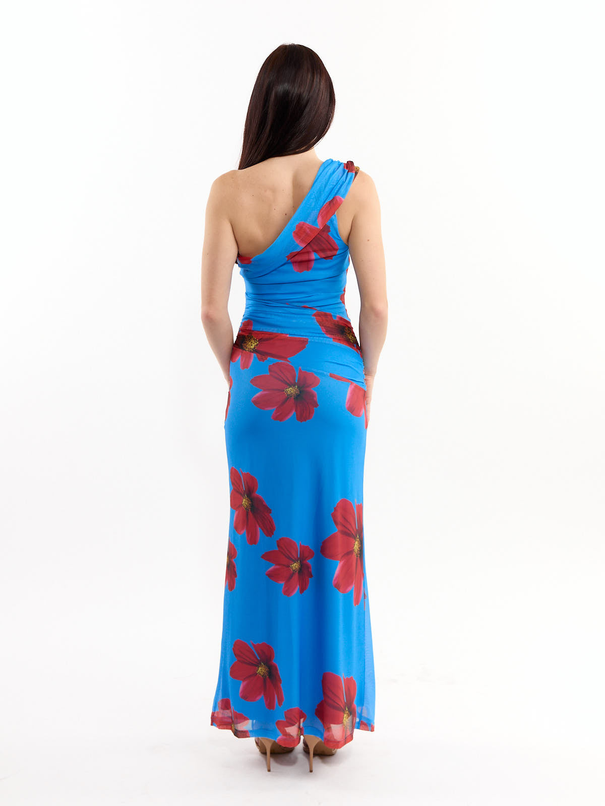 Brooke Mesh Floral Off-the-Shoulder Dress