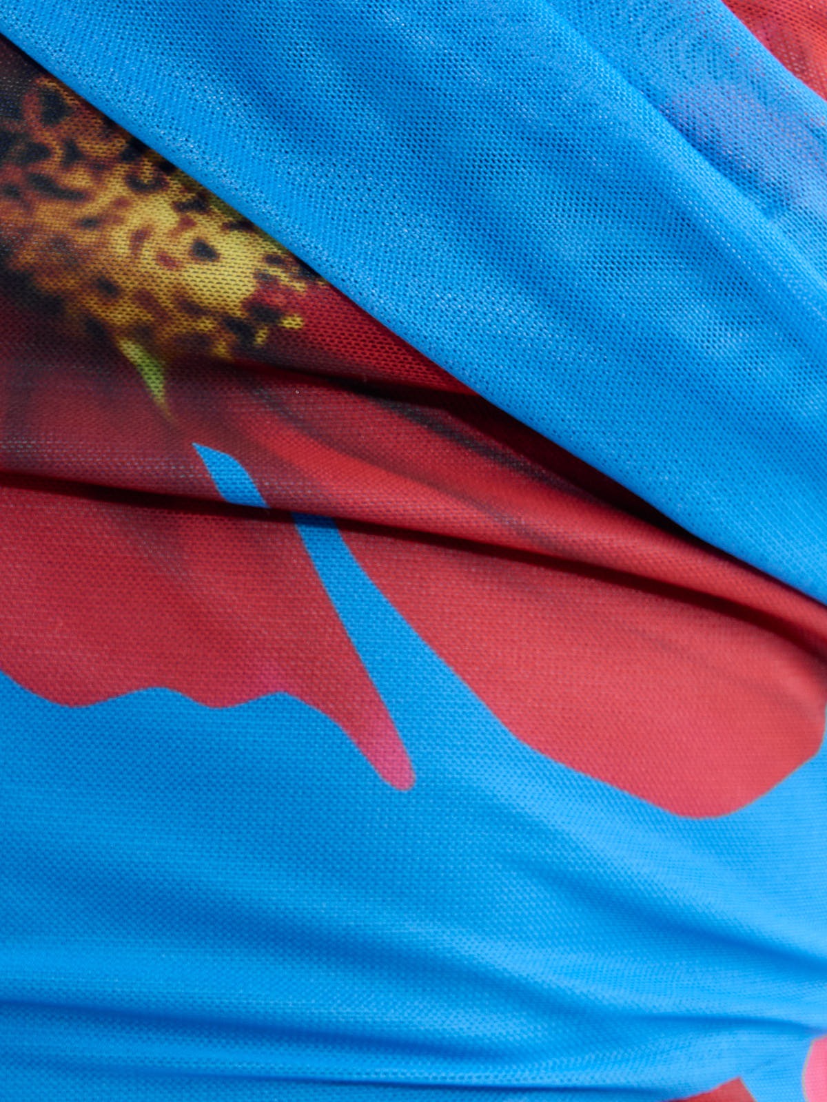 Brooke Mesh Floral Off-the-Shoulder Dress