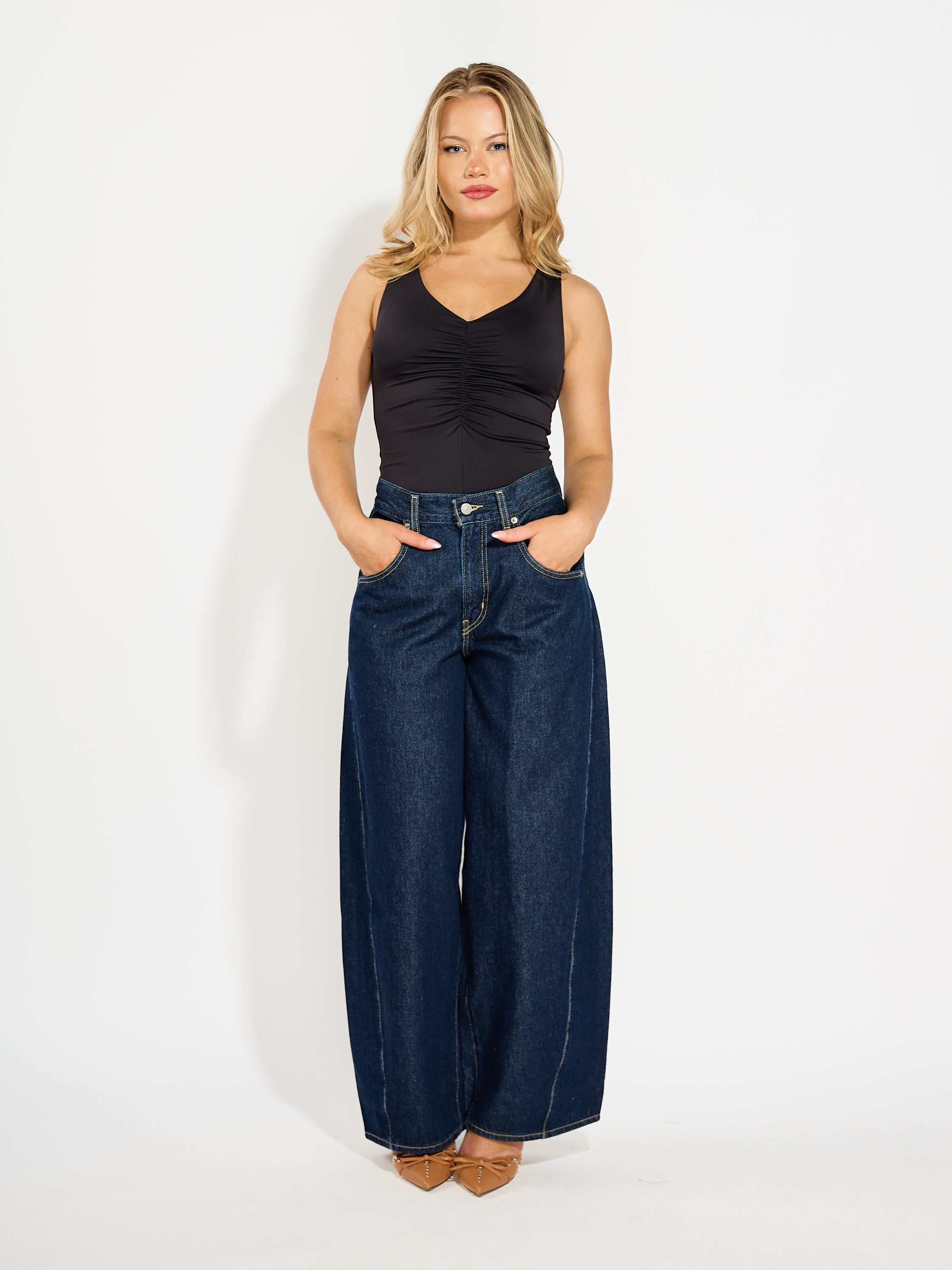 Second Skin Viola Ruched Bodysuit