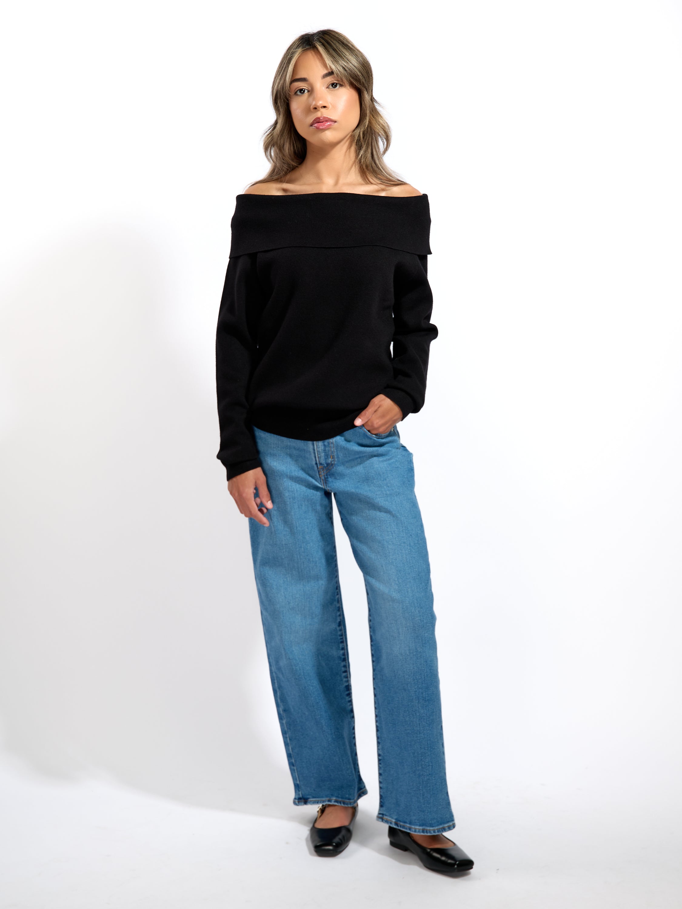 Jones Off The Shoulder Sweater