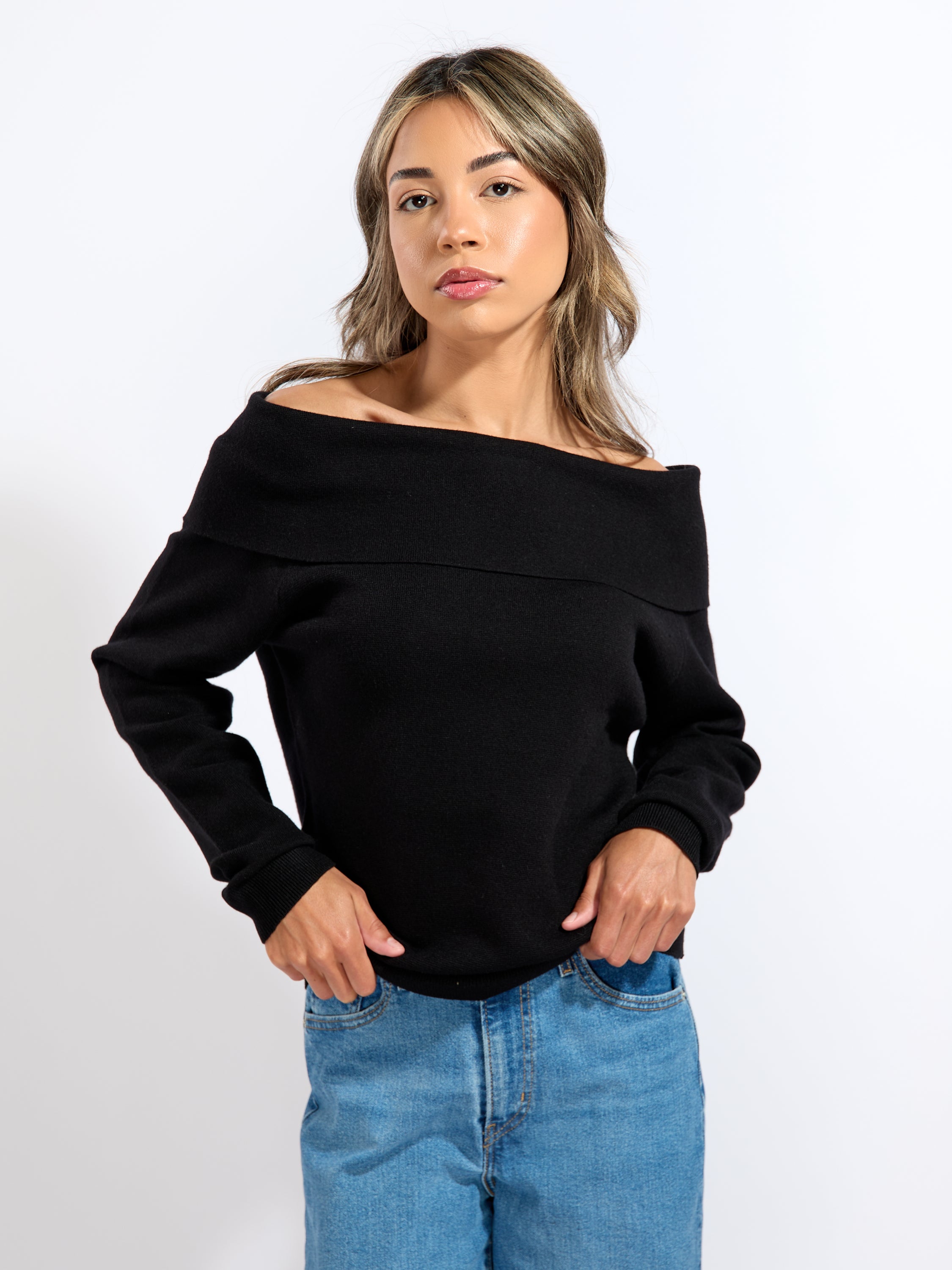Jones Off The Shoulder Sweater