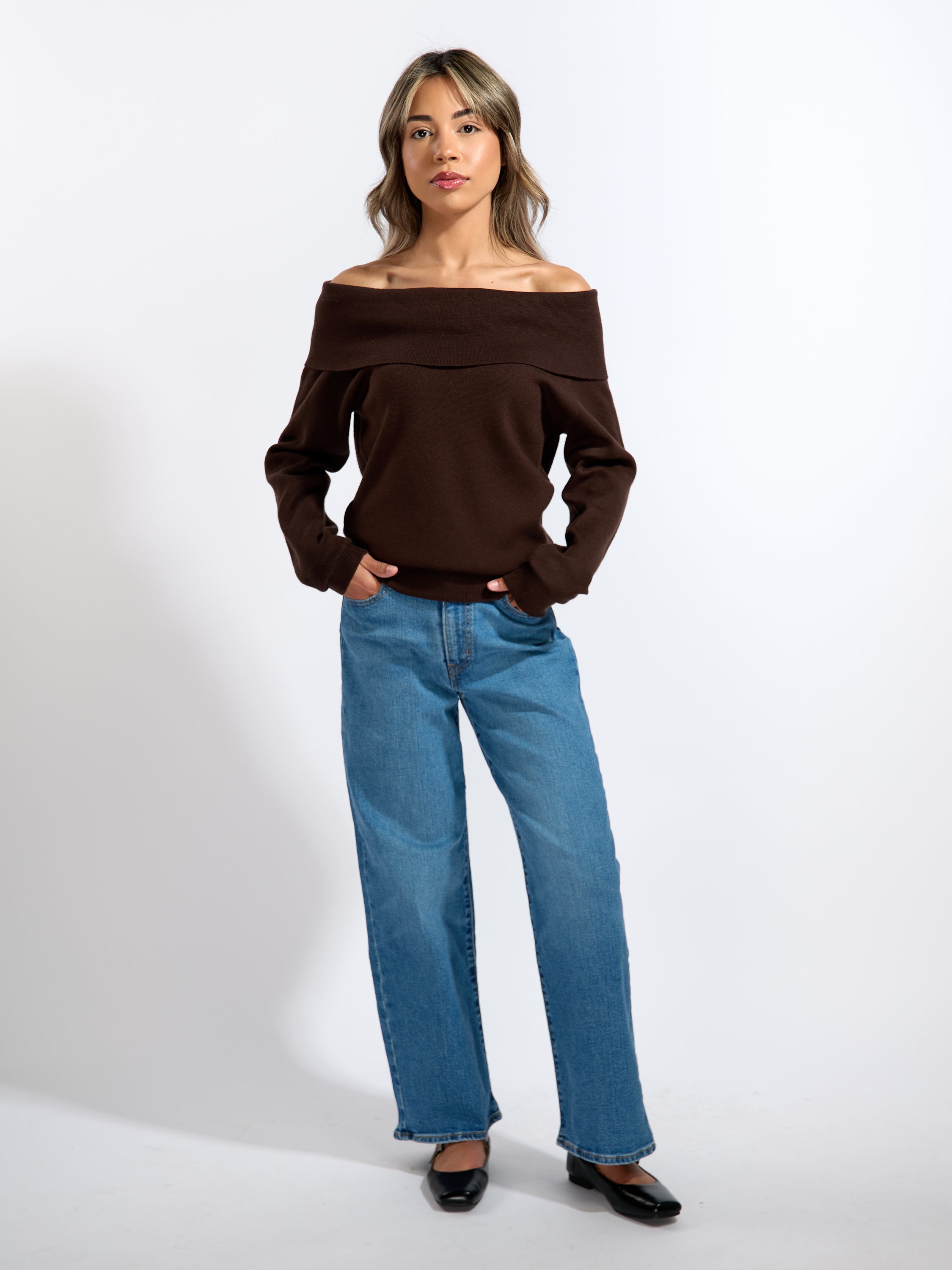 Jones Off The Shoulder Sweater