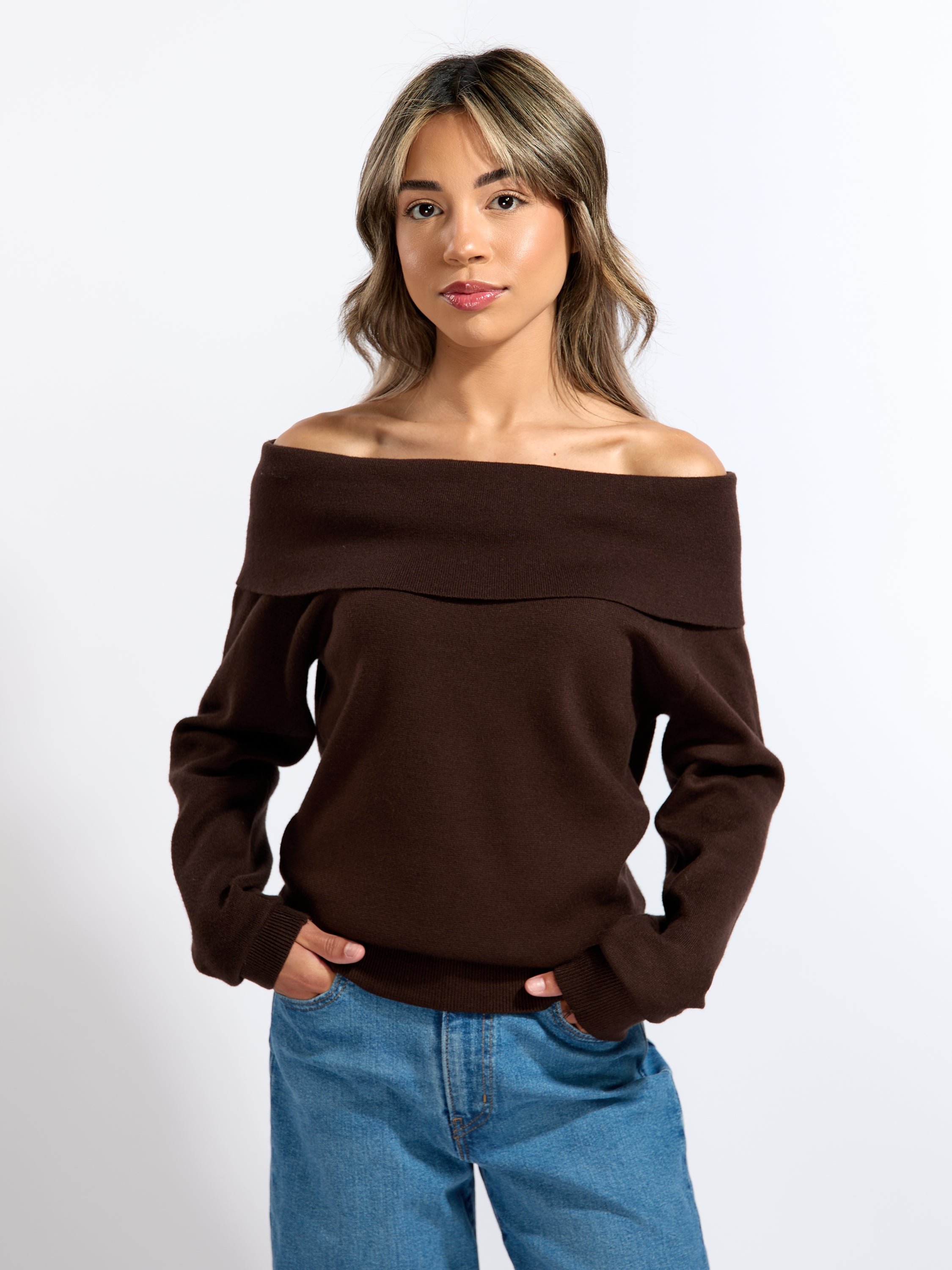 Jones Off The Shoulder Sweater
