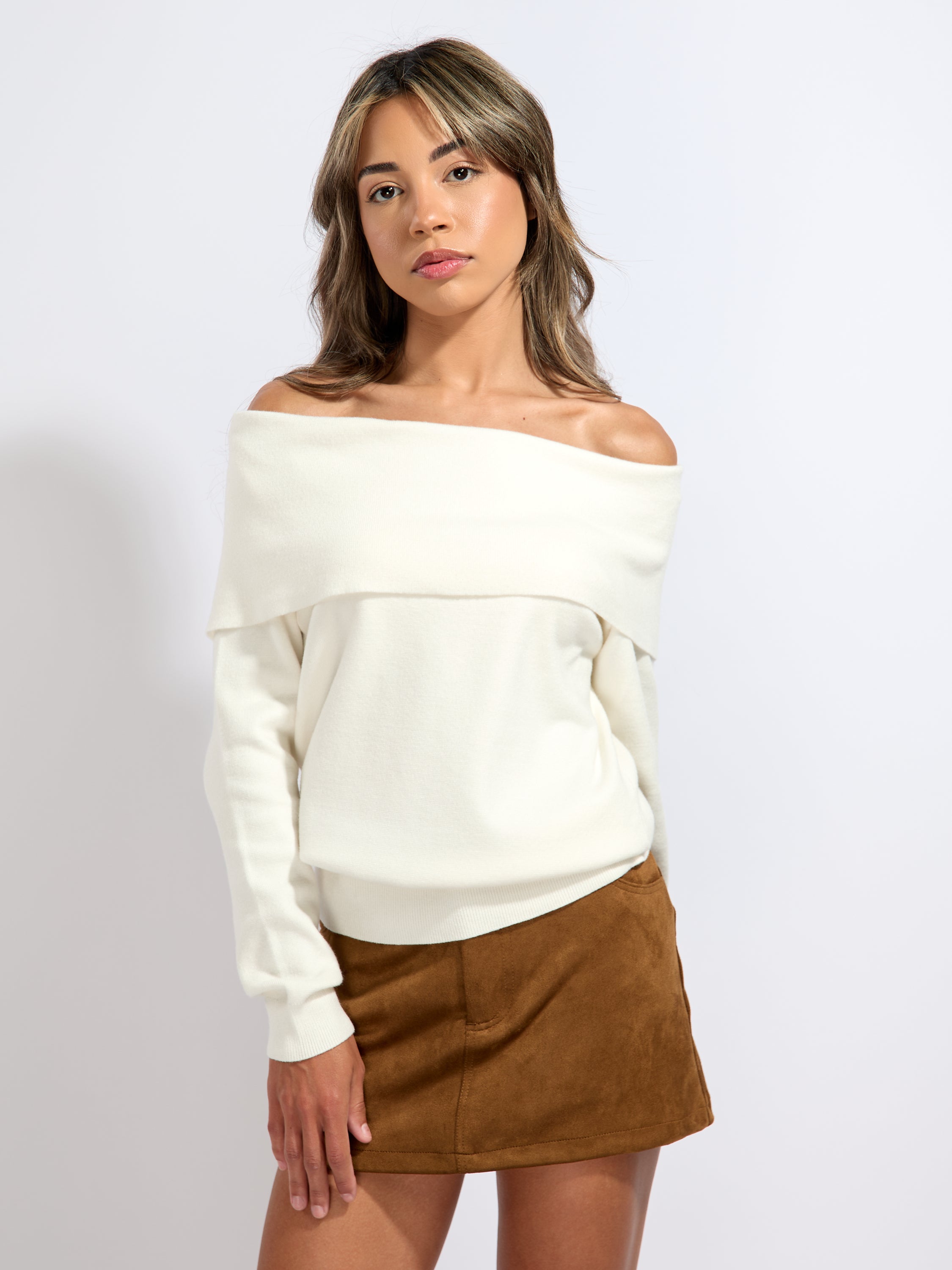 Jones Off The Shoulder Sweater