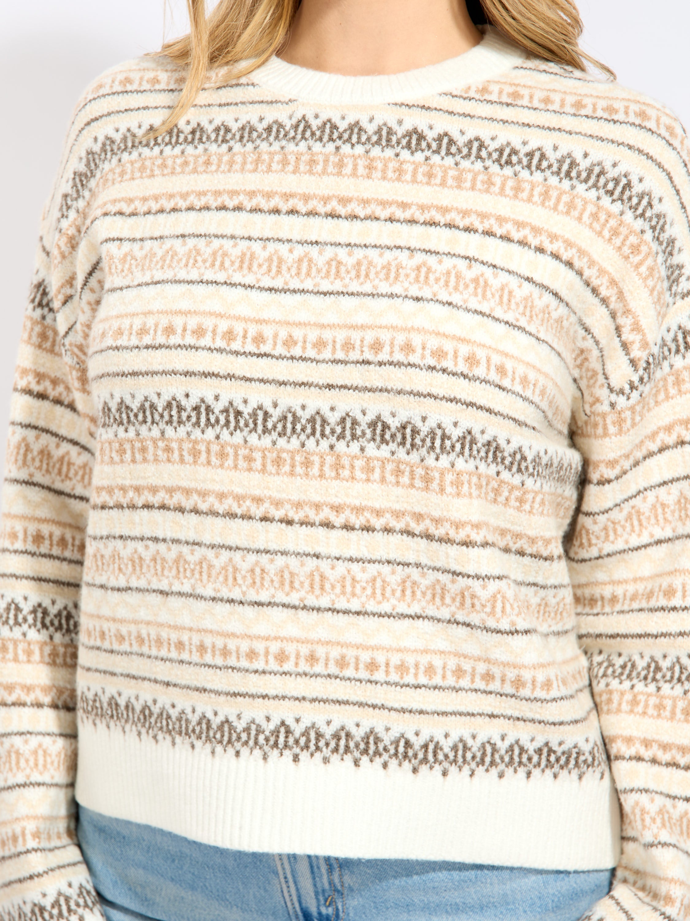 Fair Isle Crew Sweater