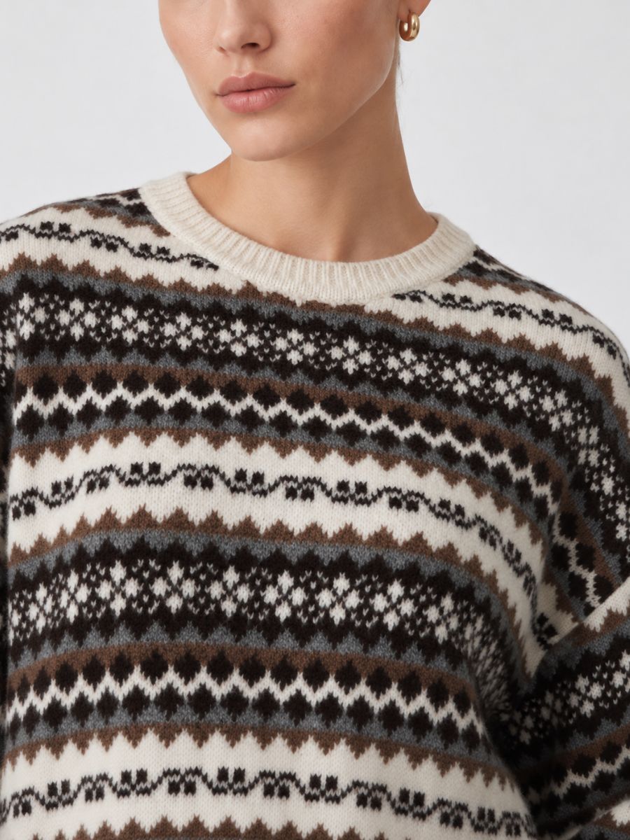 Fair Isle Crew Sweater