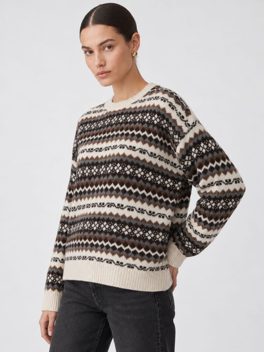 Fair Isle Crew Sweater