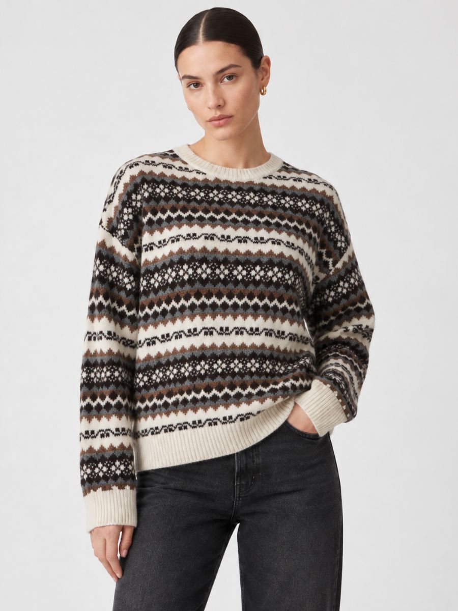Fair Isle Crew Sweater