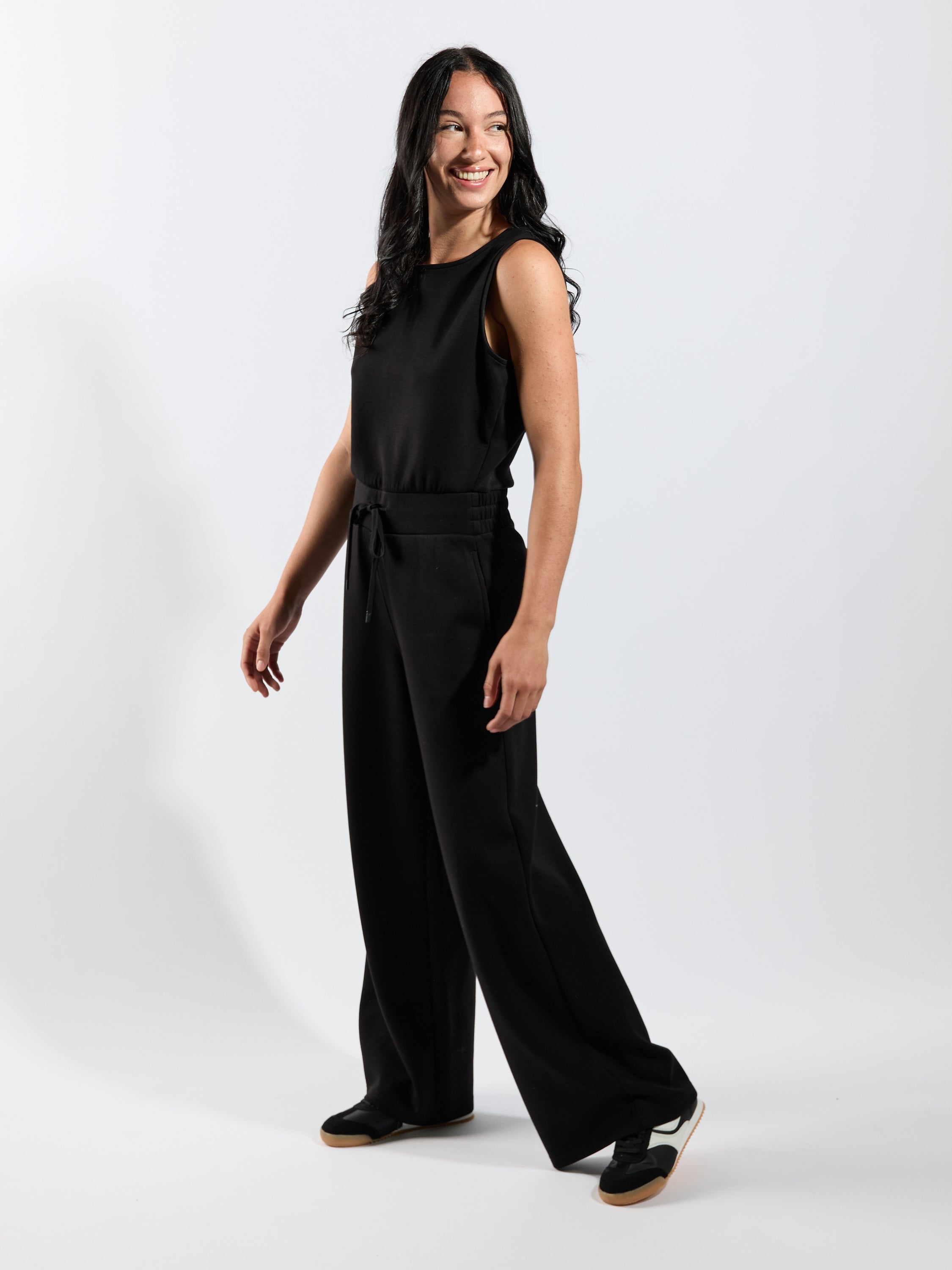 Juniva Tie Scuba Jumpsuit
