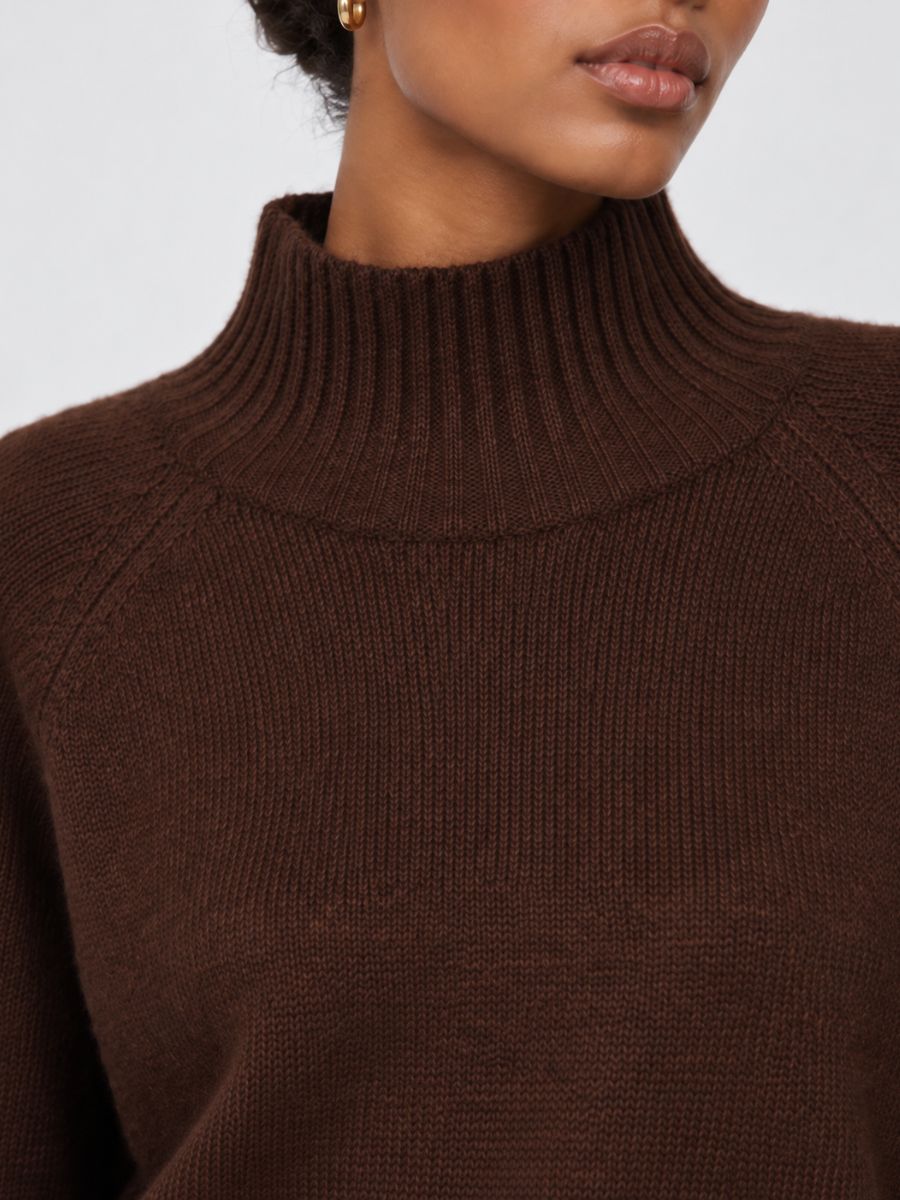 Holly Mock Neck Long Sleeve Sweater