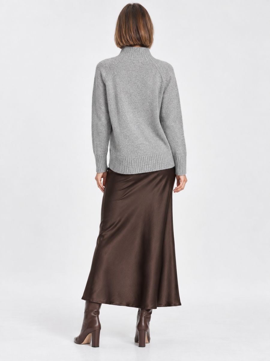 Holly Mock Neck Long Sleeve Sweater