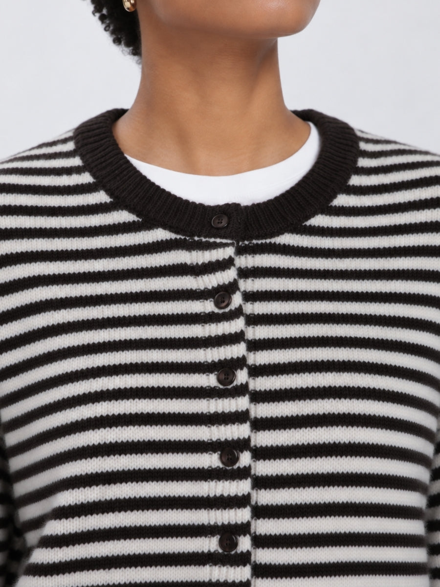 Charlotte Stripe Long Sleeve Cardigan