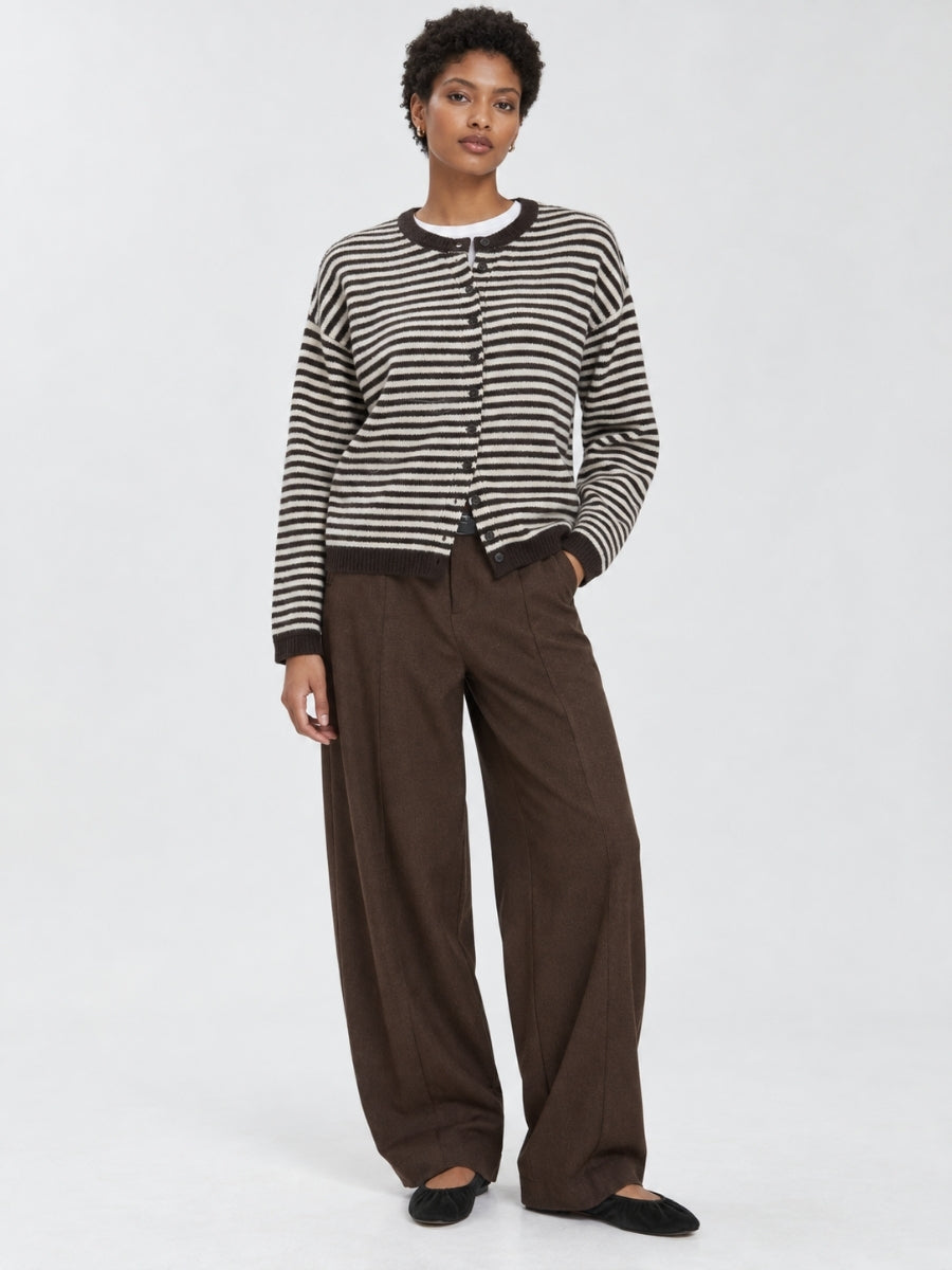 Charlotte Stripe Long Sleeve Cardigan