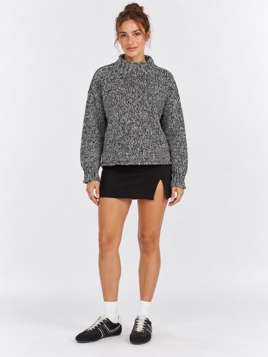 Coco Twist Mock Neck Sweater