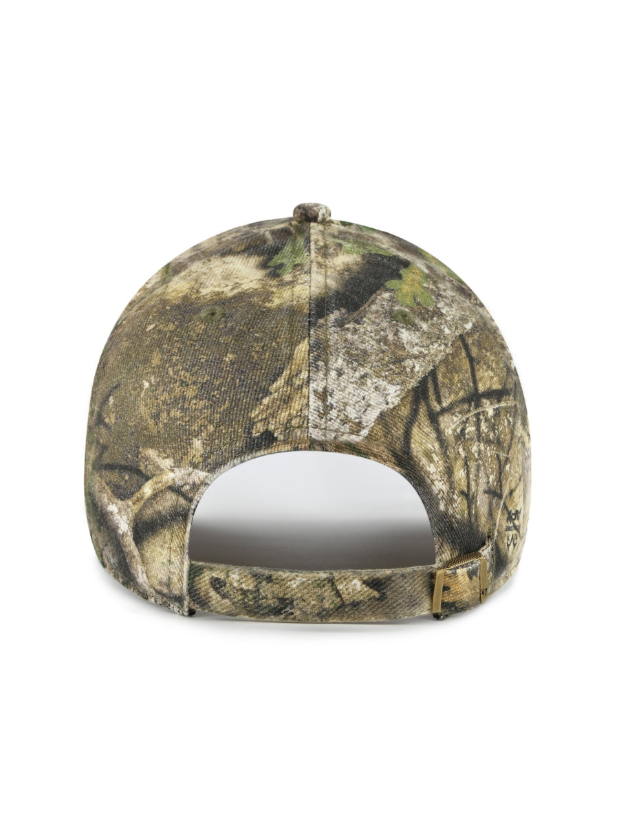 47 Brand Orange Logo Realtree Clean Up Hat