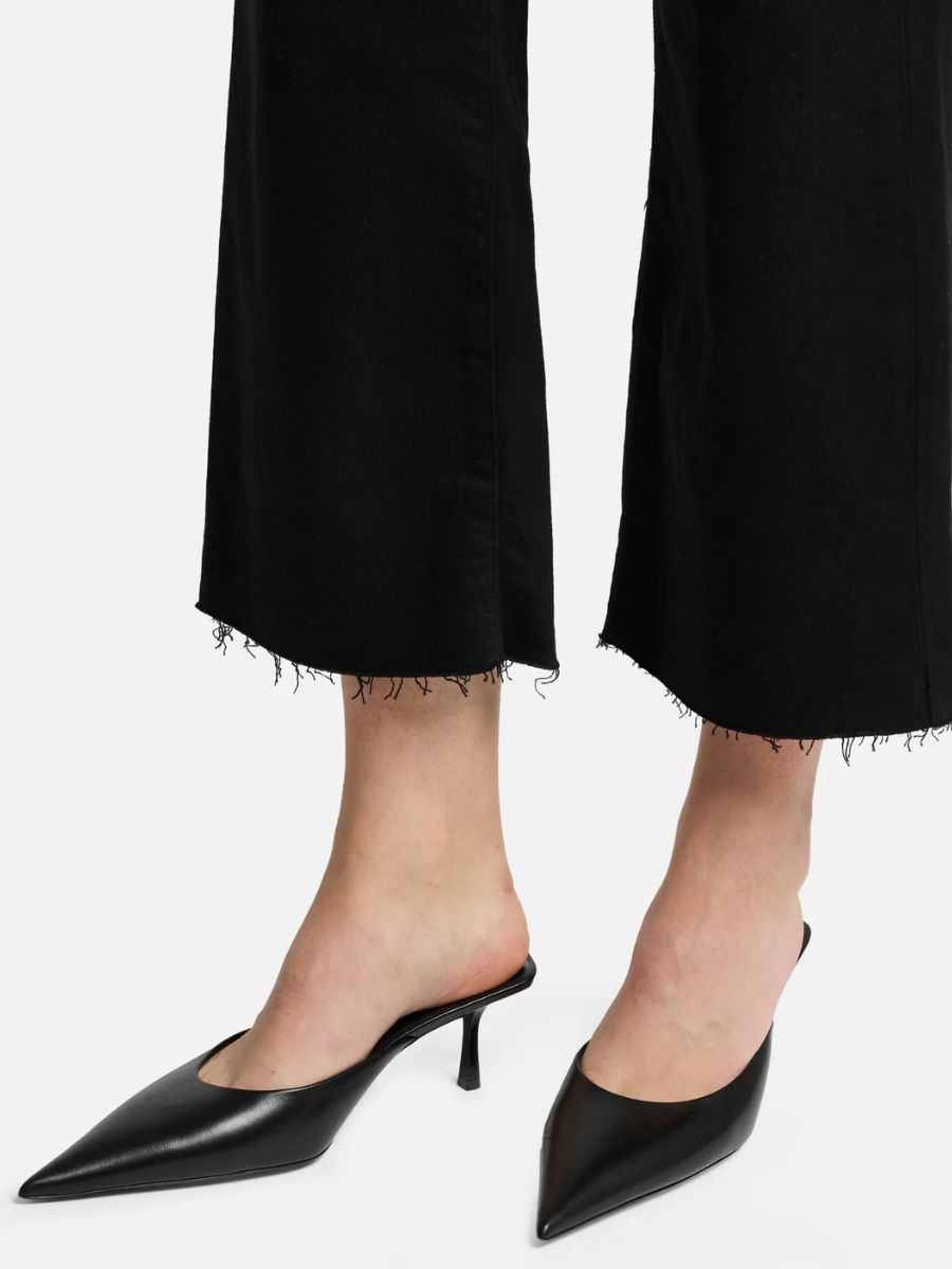 7 For All Mankind Cropped Alexa Classic Black Jean