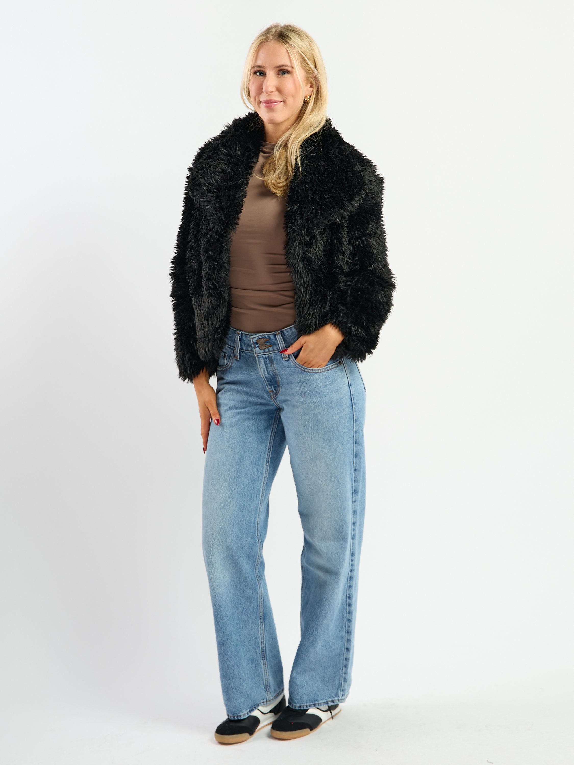Fur Cropped Coat – envy+grace