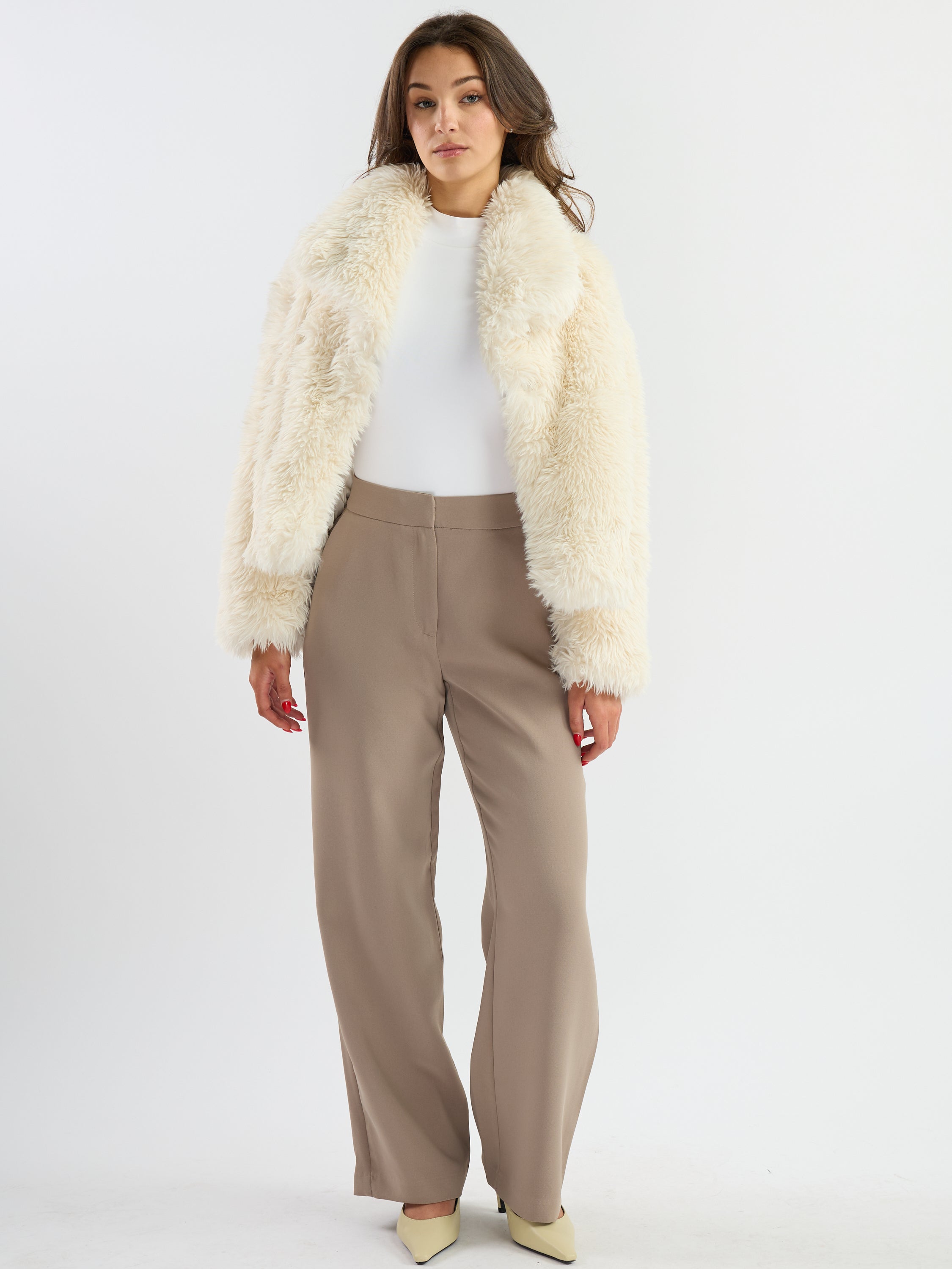 Fur Cropped Coat
