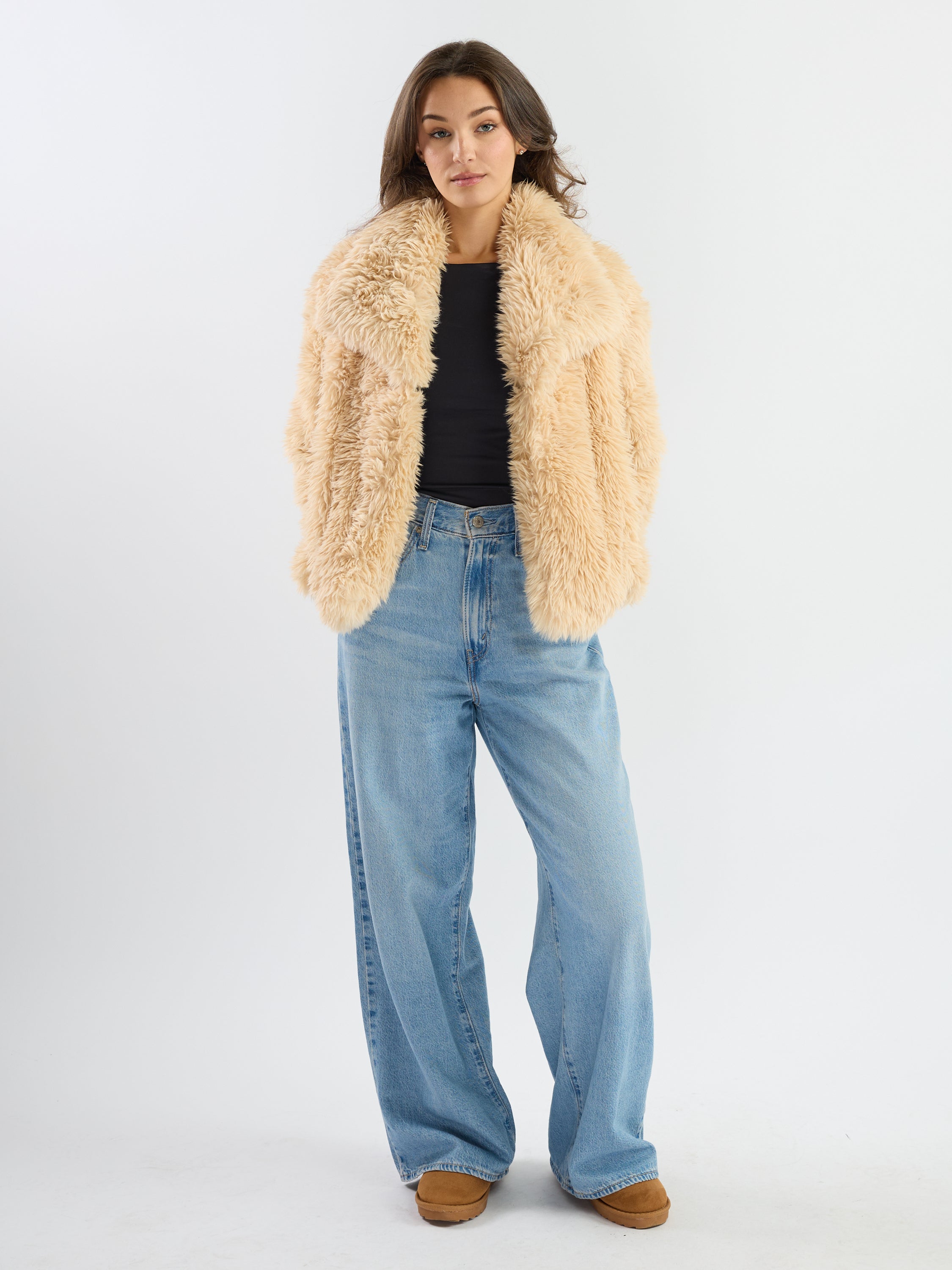 Fur Cropped Coat