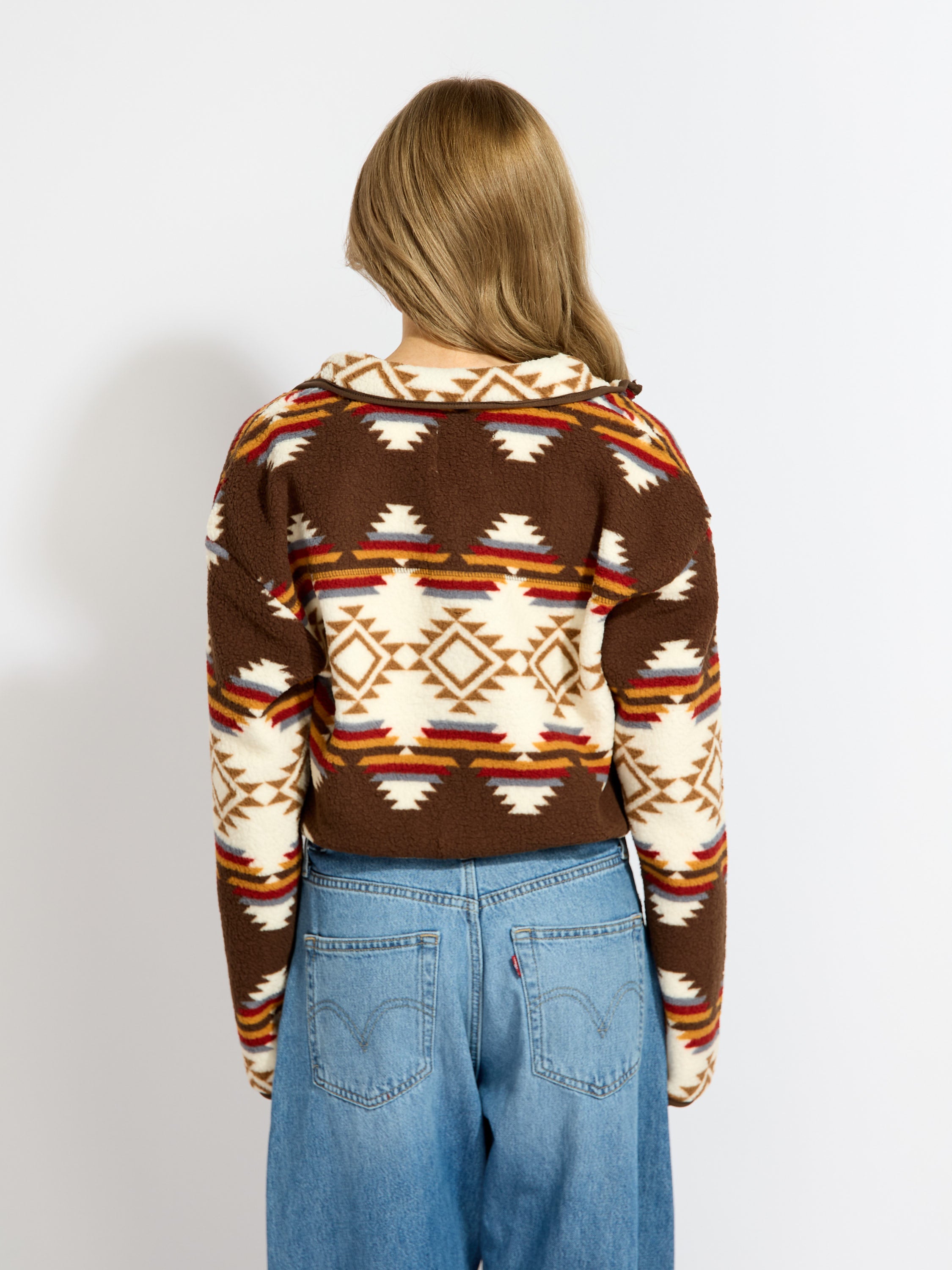 Aztec Full Zip Fleece Sweater