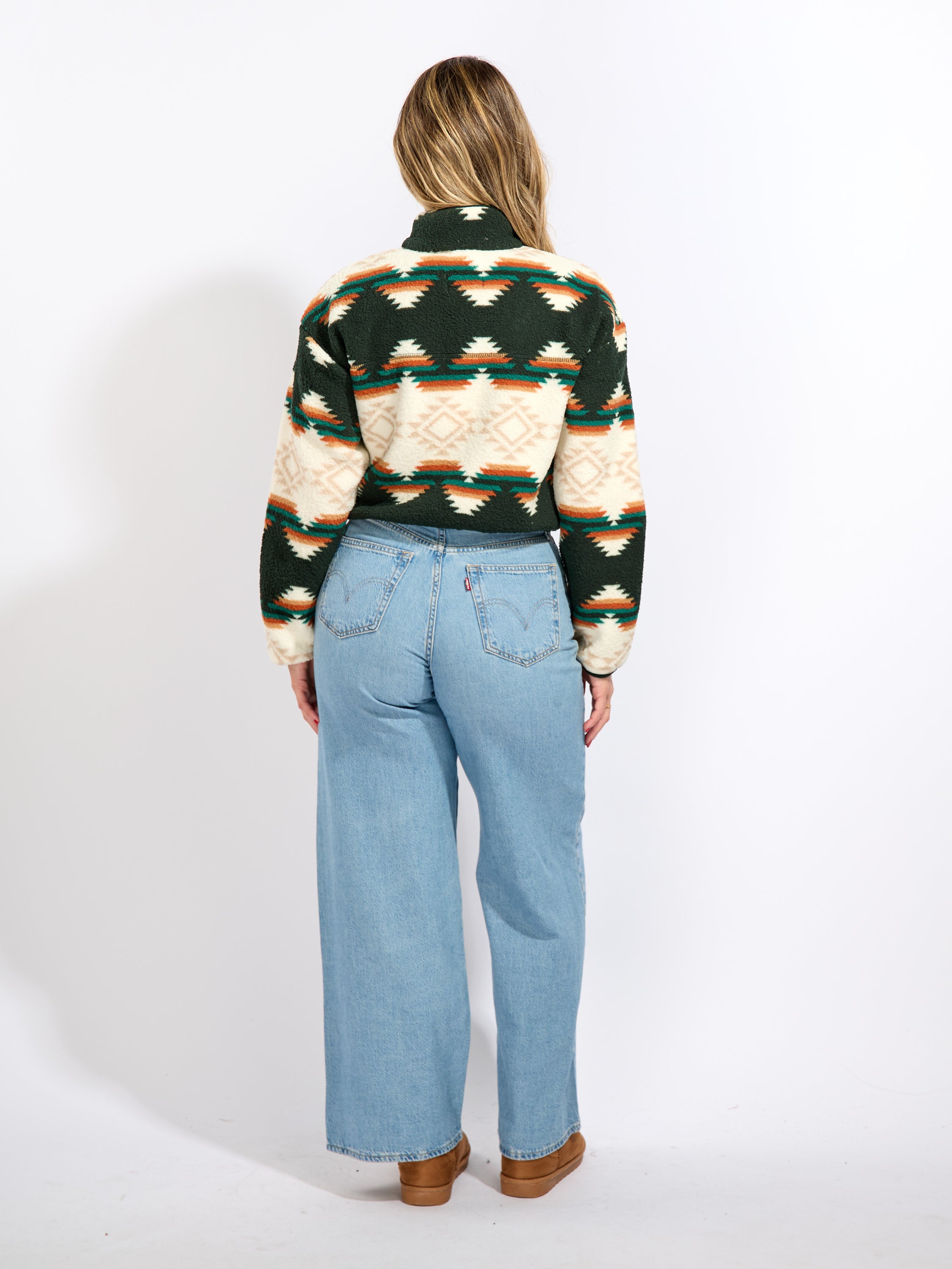 Aztec Full Zip Fleece Sweater