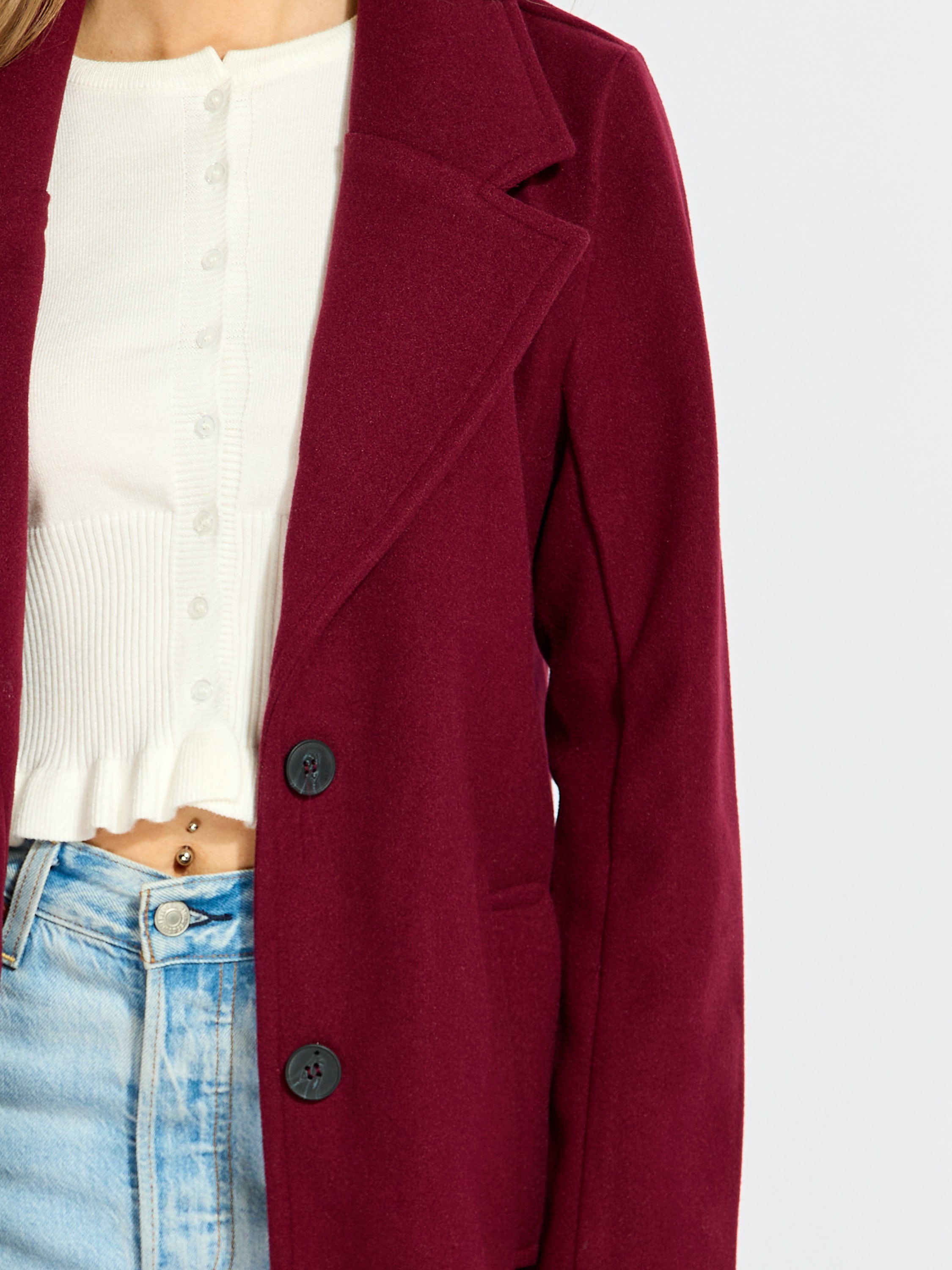 Best Two Button Dress Coat