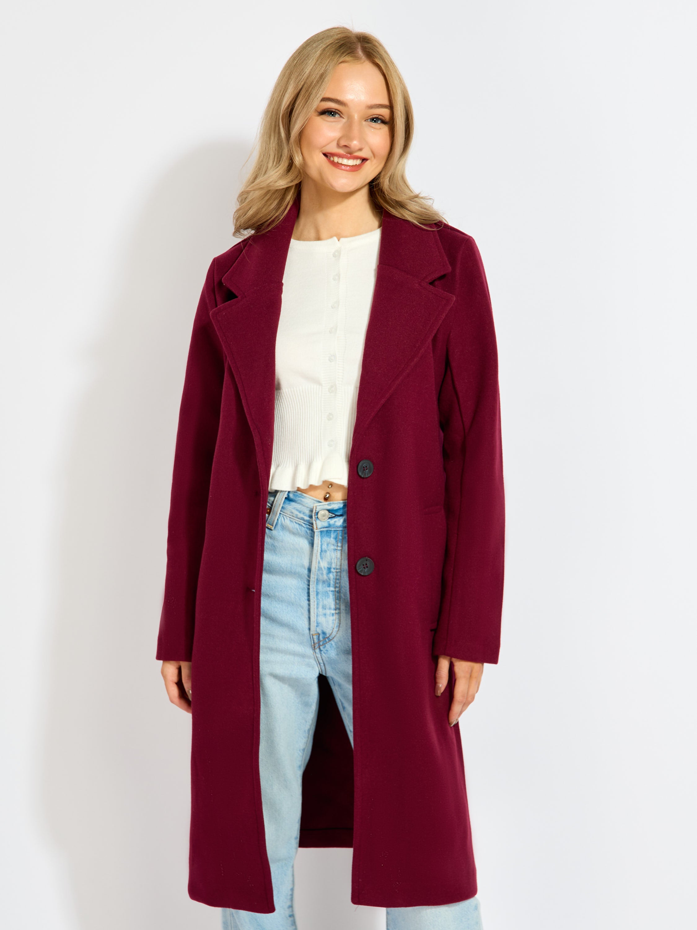 Best Two Button Dress Coat