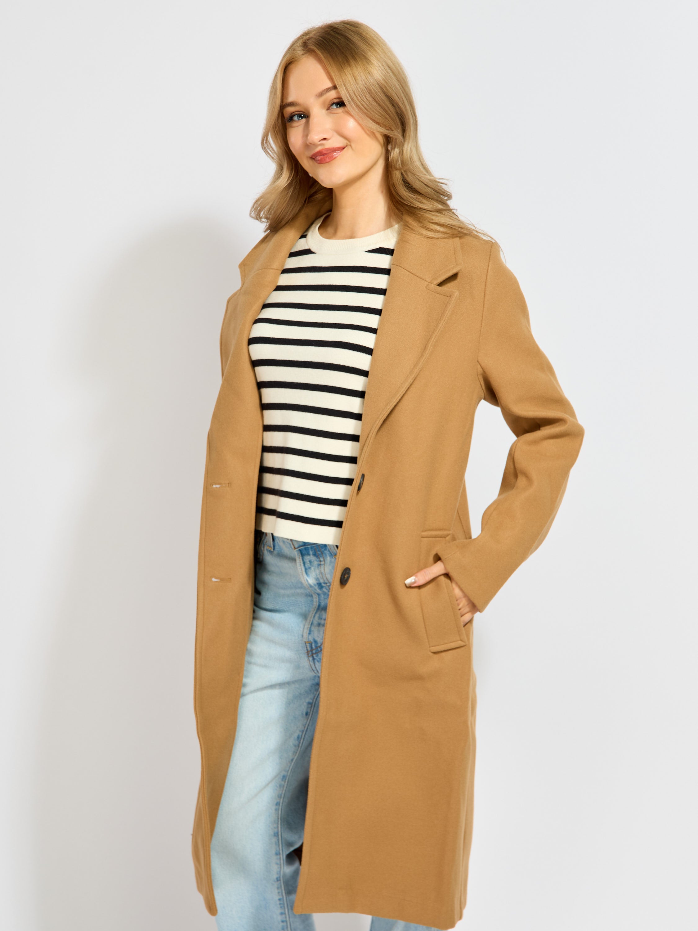 Best Two Button Dress Coat