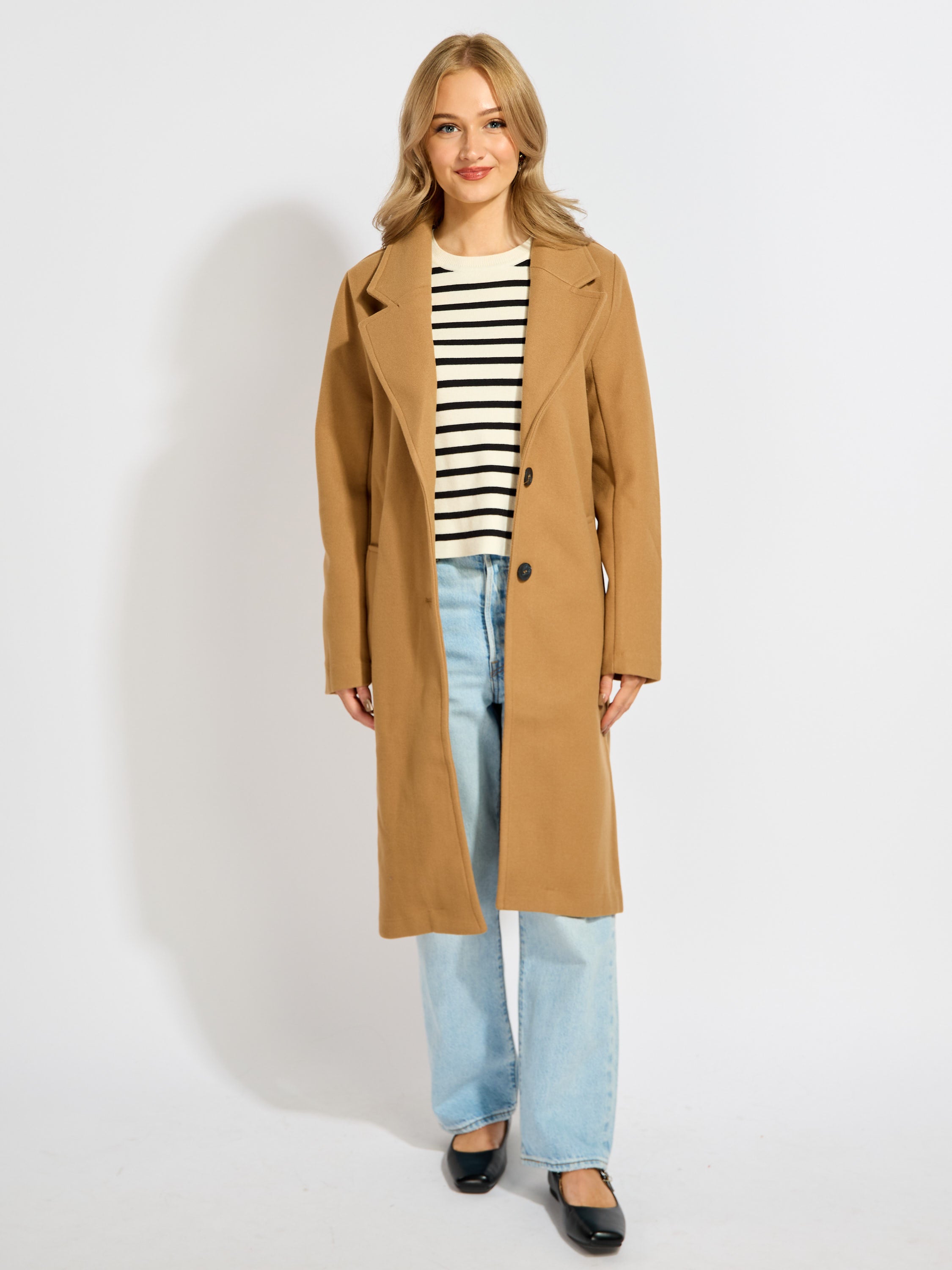 Best Two Button Dress Coat