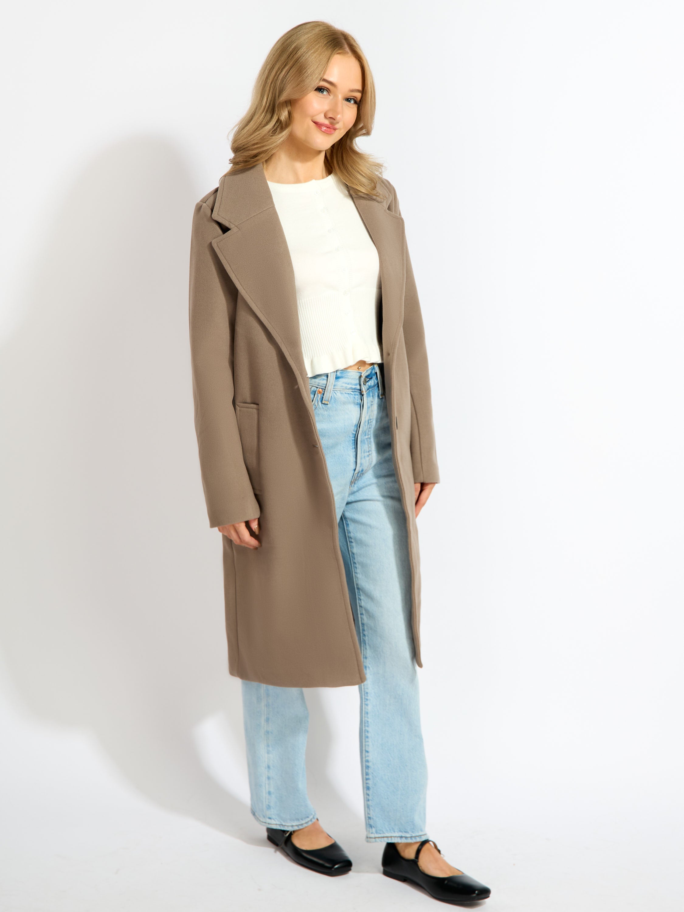 Best Two Button Dress Coat