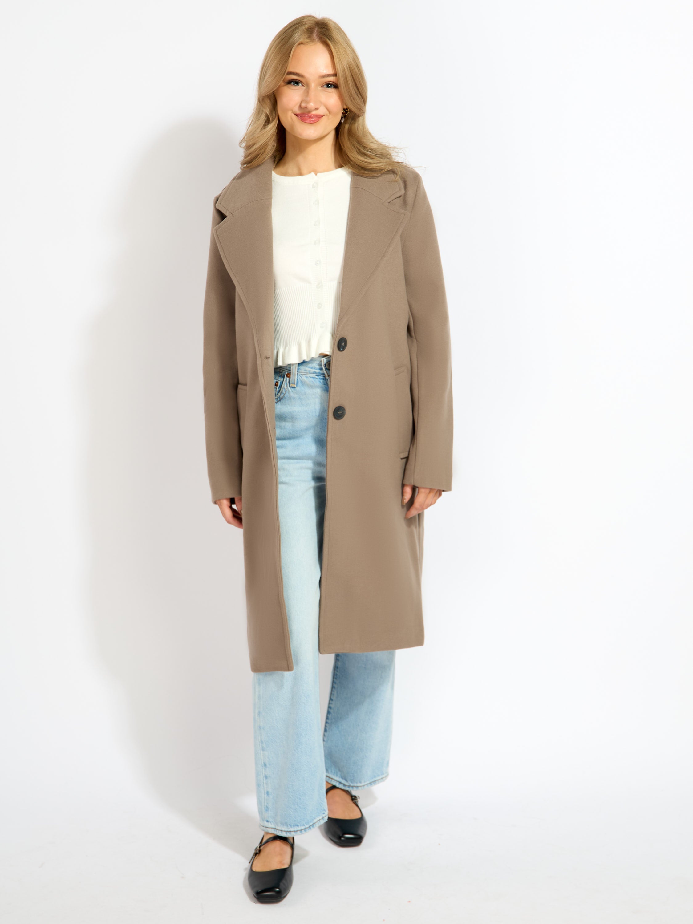 Best Two Button Dress Coat