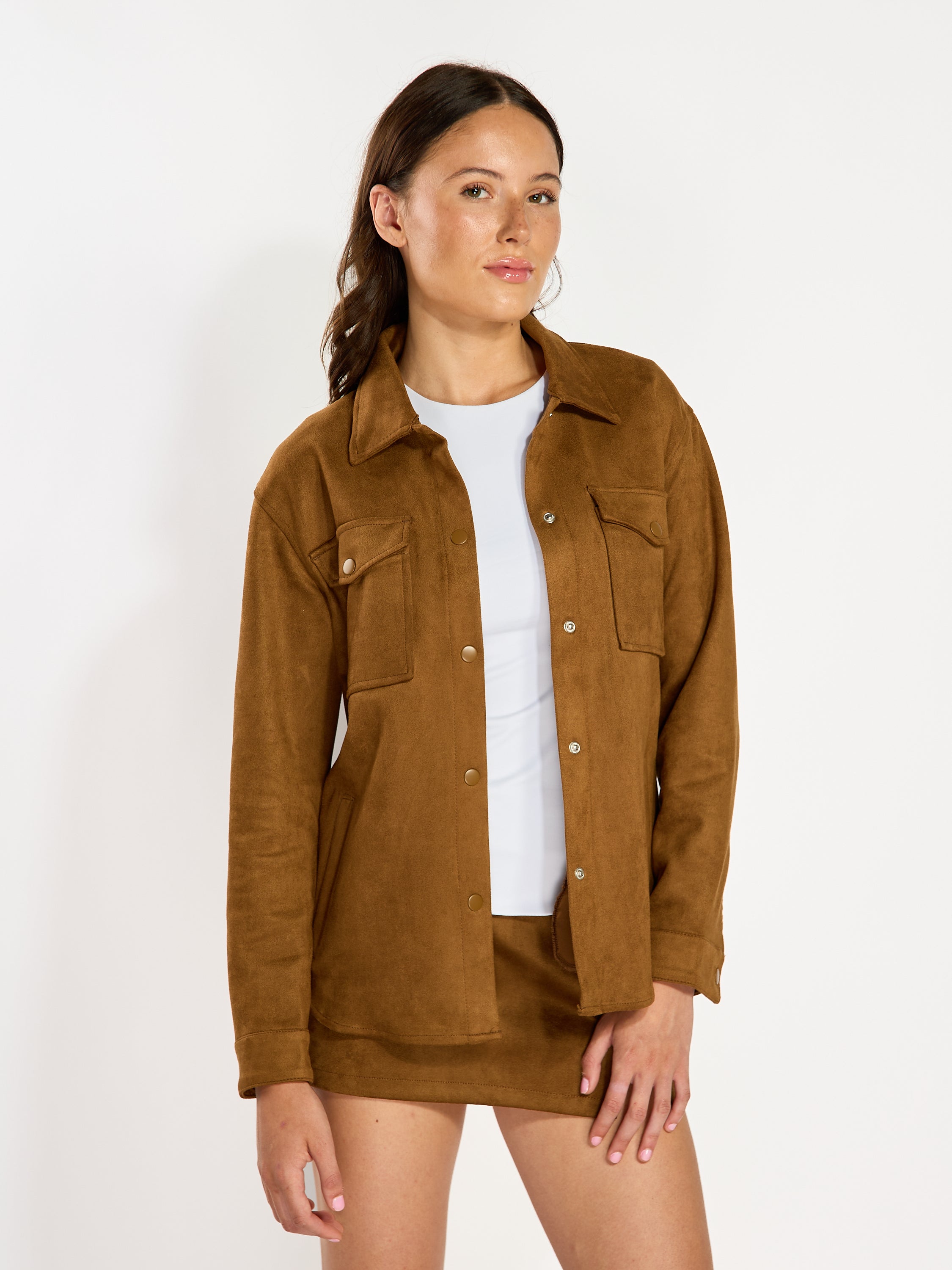 Tina Suede Shacket