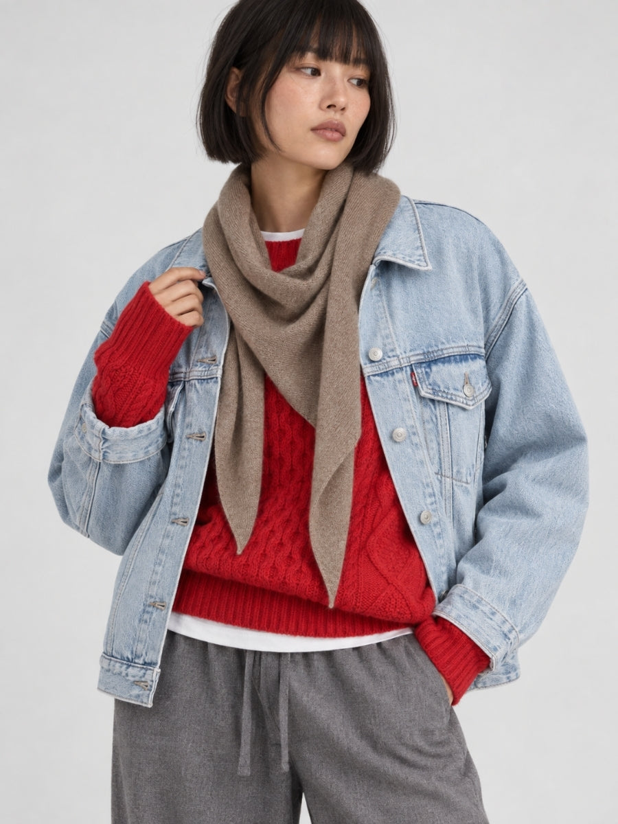 Naya Large Cashmere Bandana Scarf