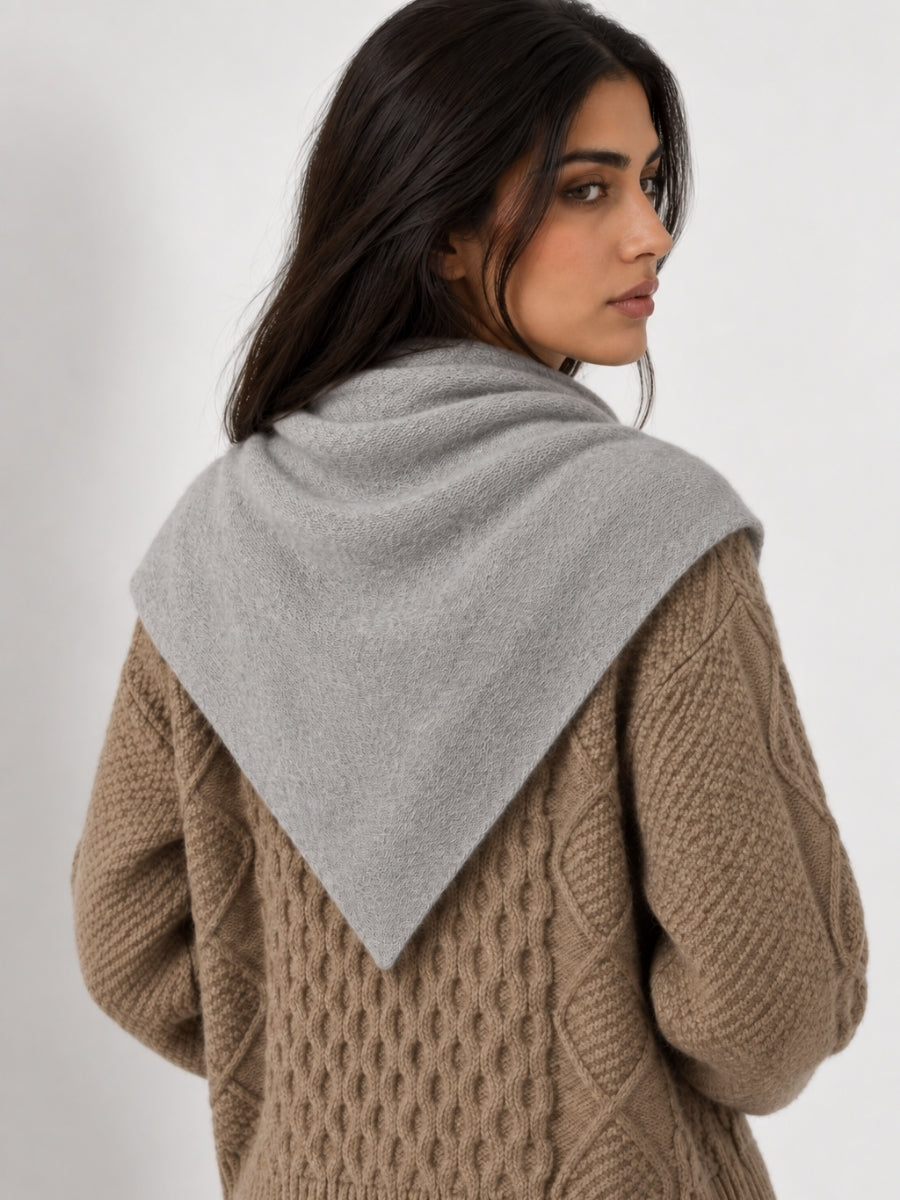 Luna Medium Cashmere Bandana Scarf